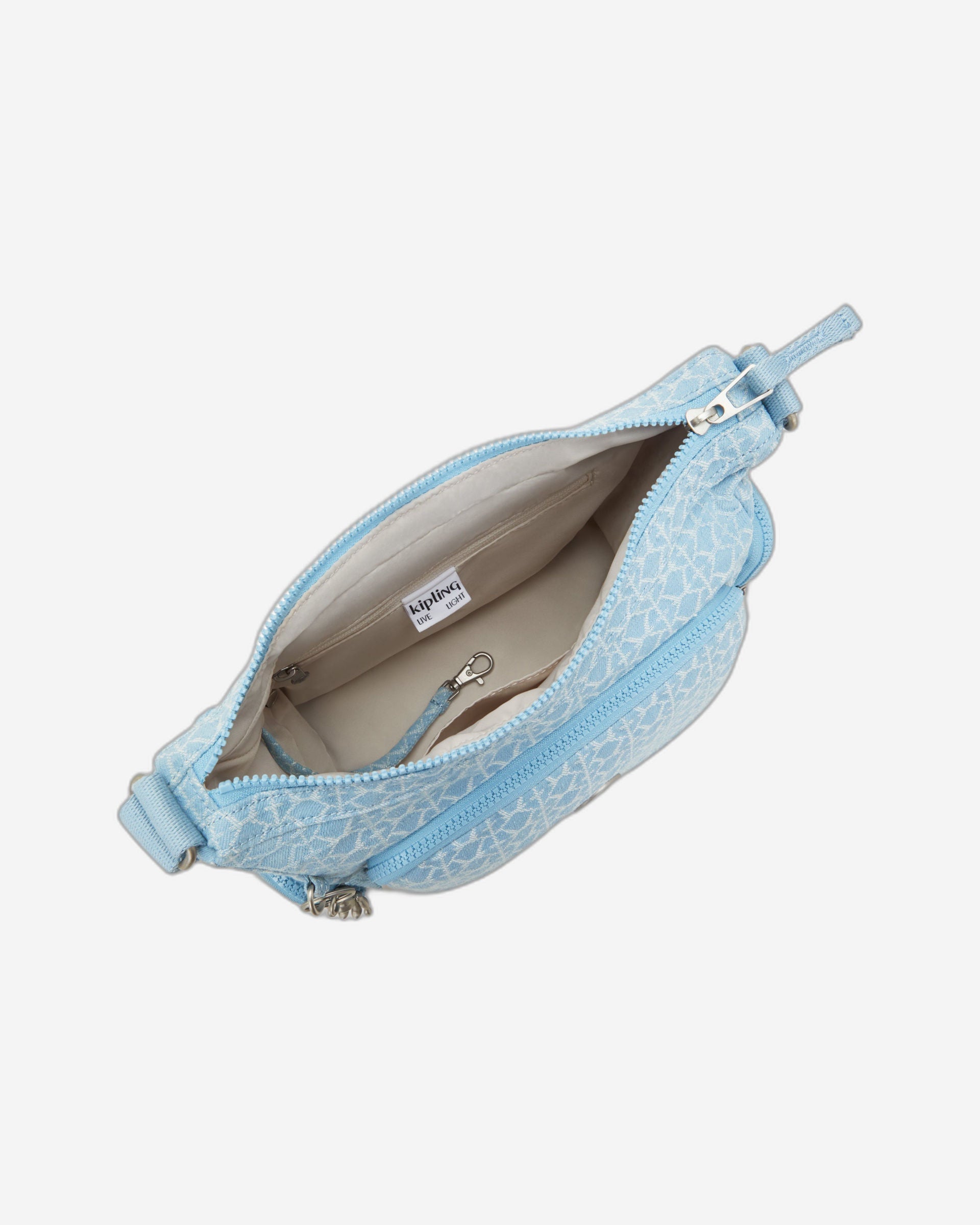 حقيبة كتف متوسطة الحجم من Kipling Gabb S من قماش الدنيم الخفيف I7367-3LL