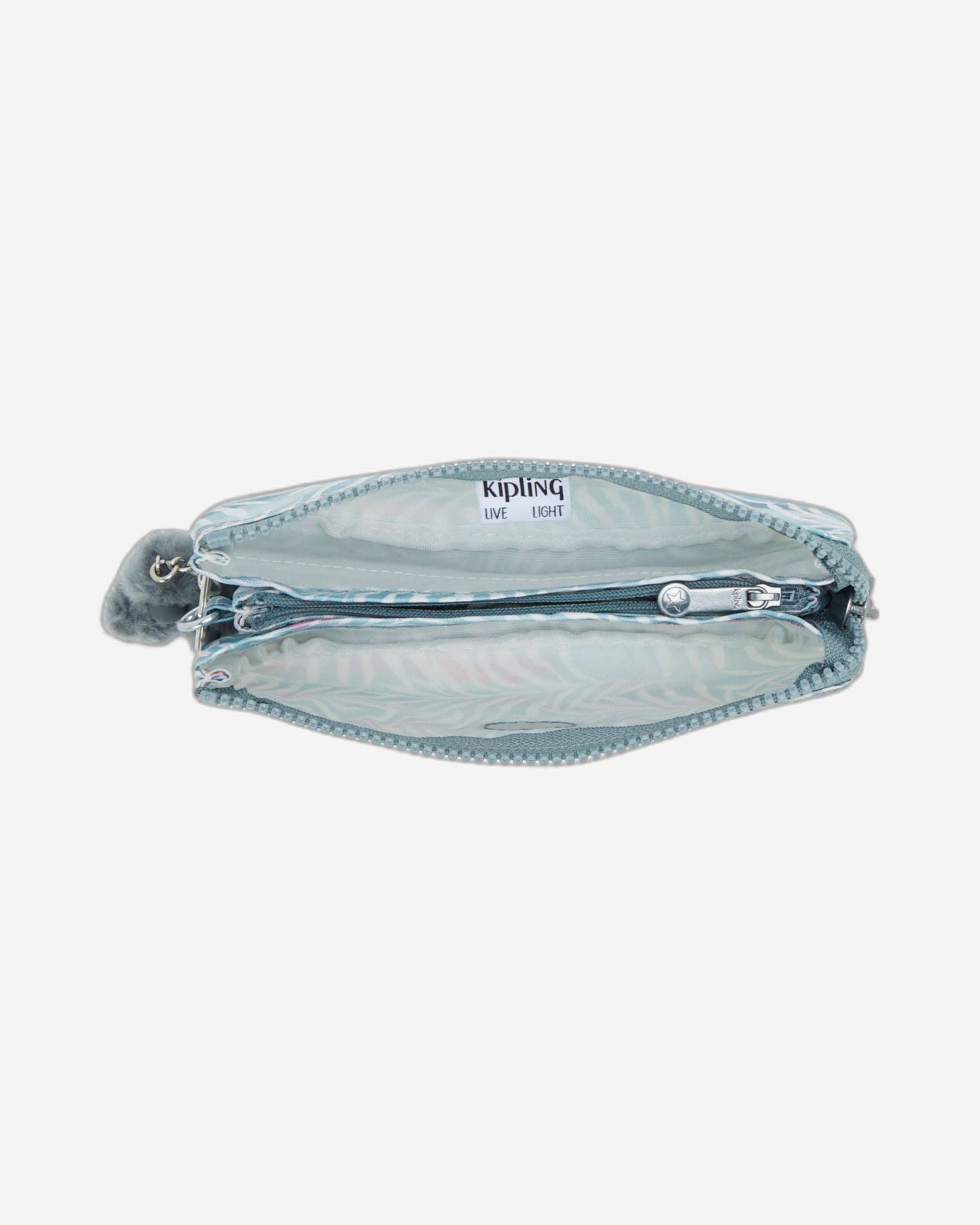 محفظة كيبلينج كرييتيفيتي إل كبيرة بنقشة أوراق النخيل I7410-3QN