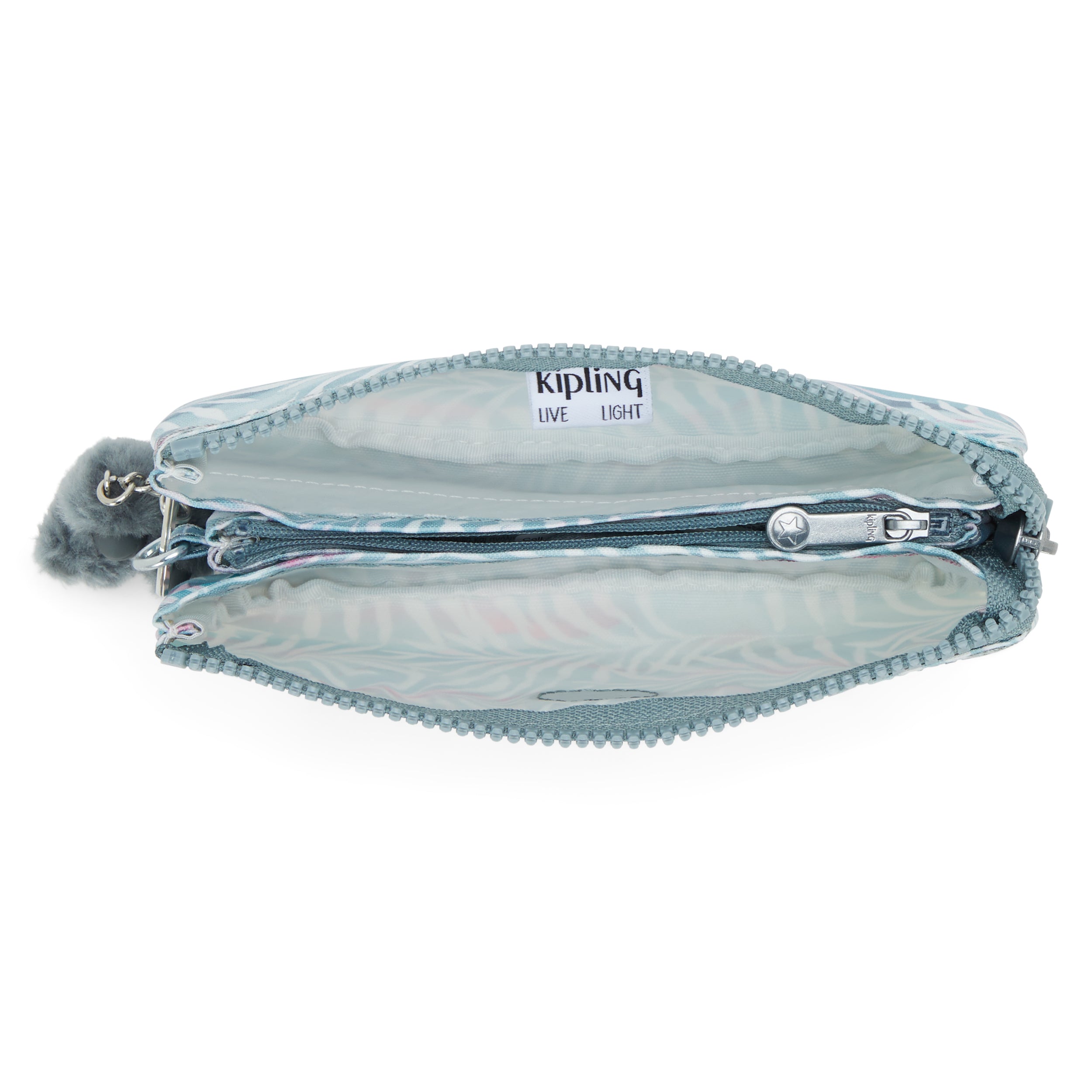 محفظة كيبلينج كرييتيفيتي إل كبيرة بنقشة أوراق النخيل I7410-3QN