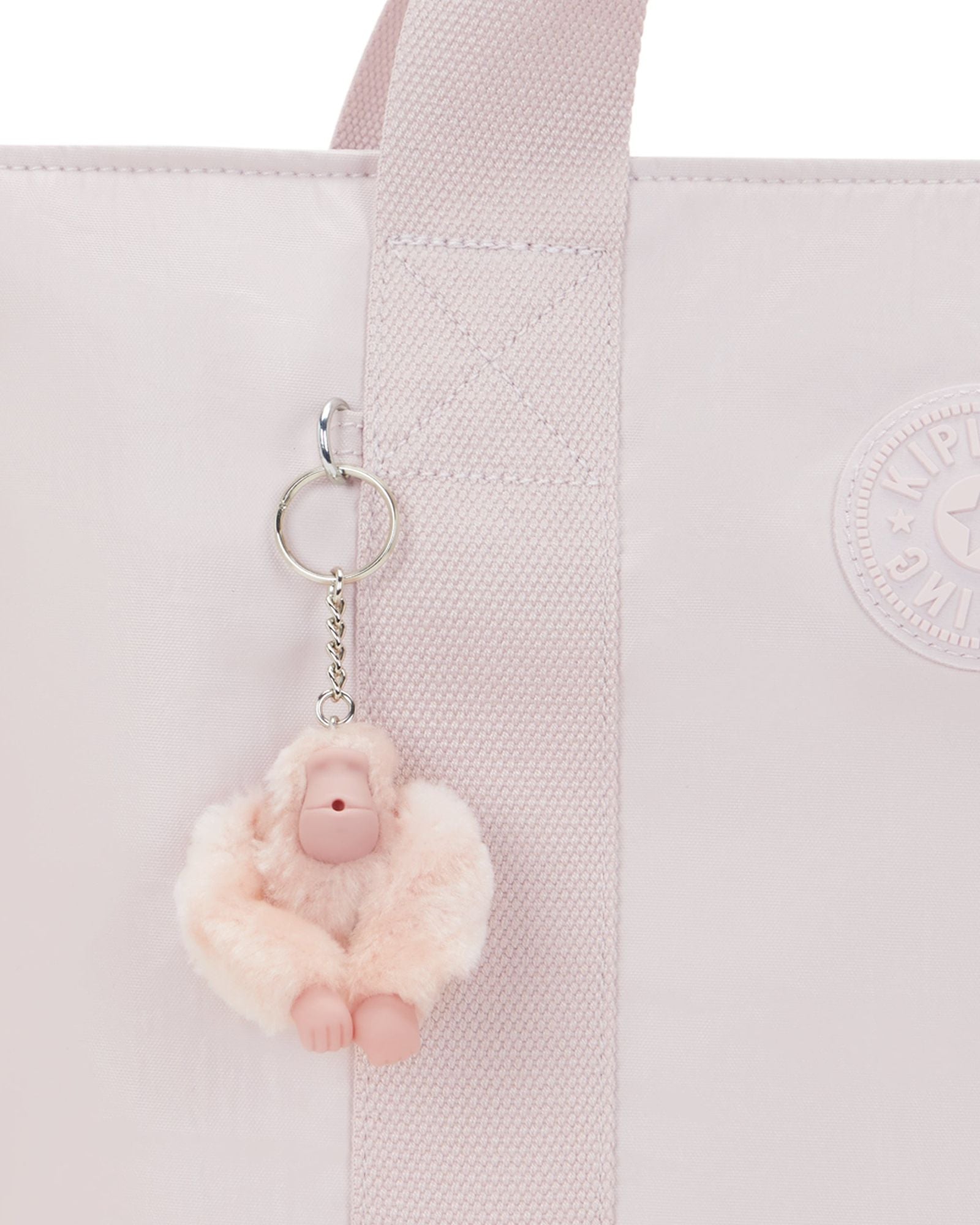 حقيبة كيبلينج مينتا كبيرة وردية لامعة I7447-3DZ