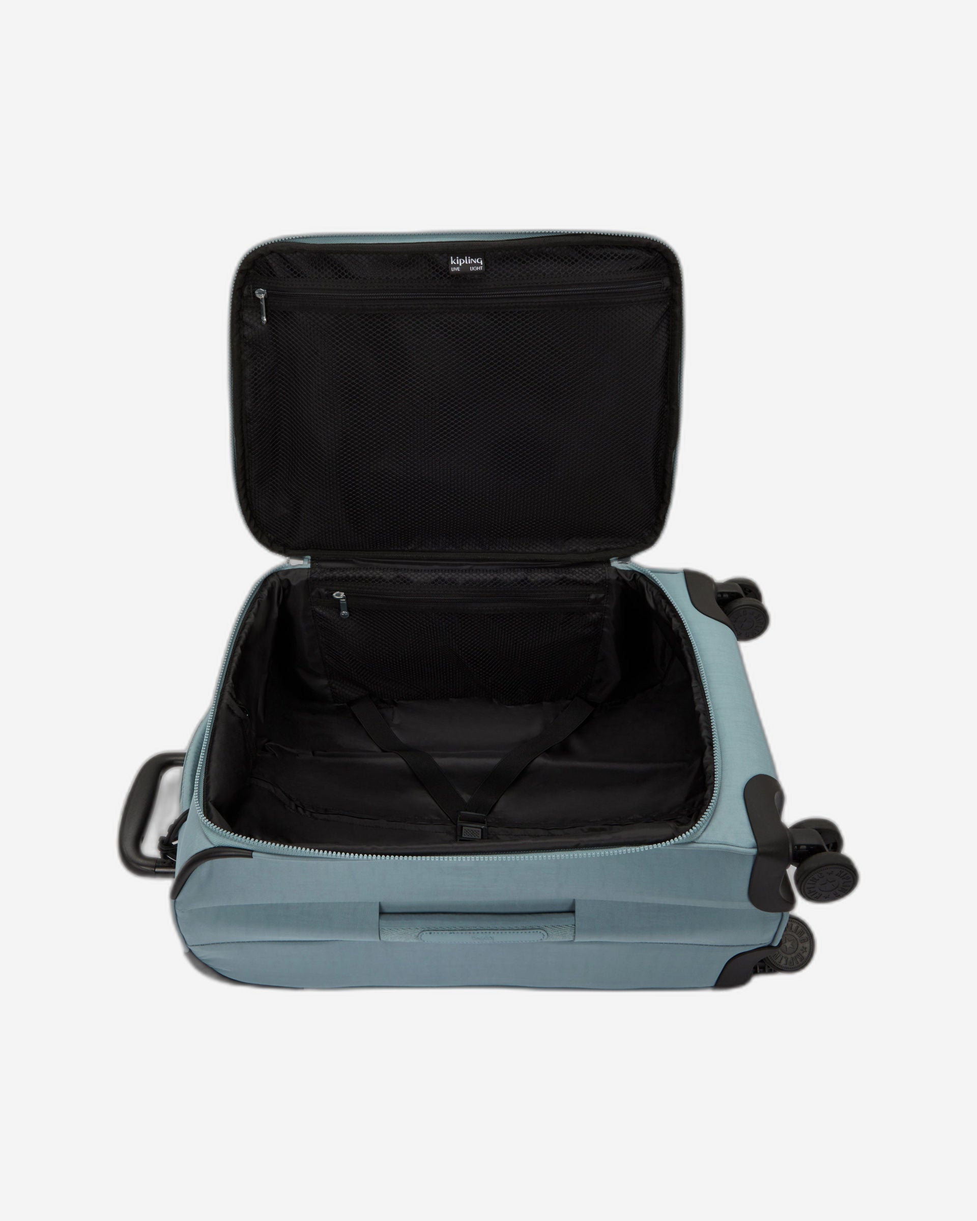 حقيبة كيبلينج نيو يوري سبين إس رمادية مريحة صغيرة بعجلات I7504-3NL