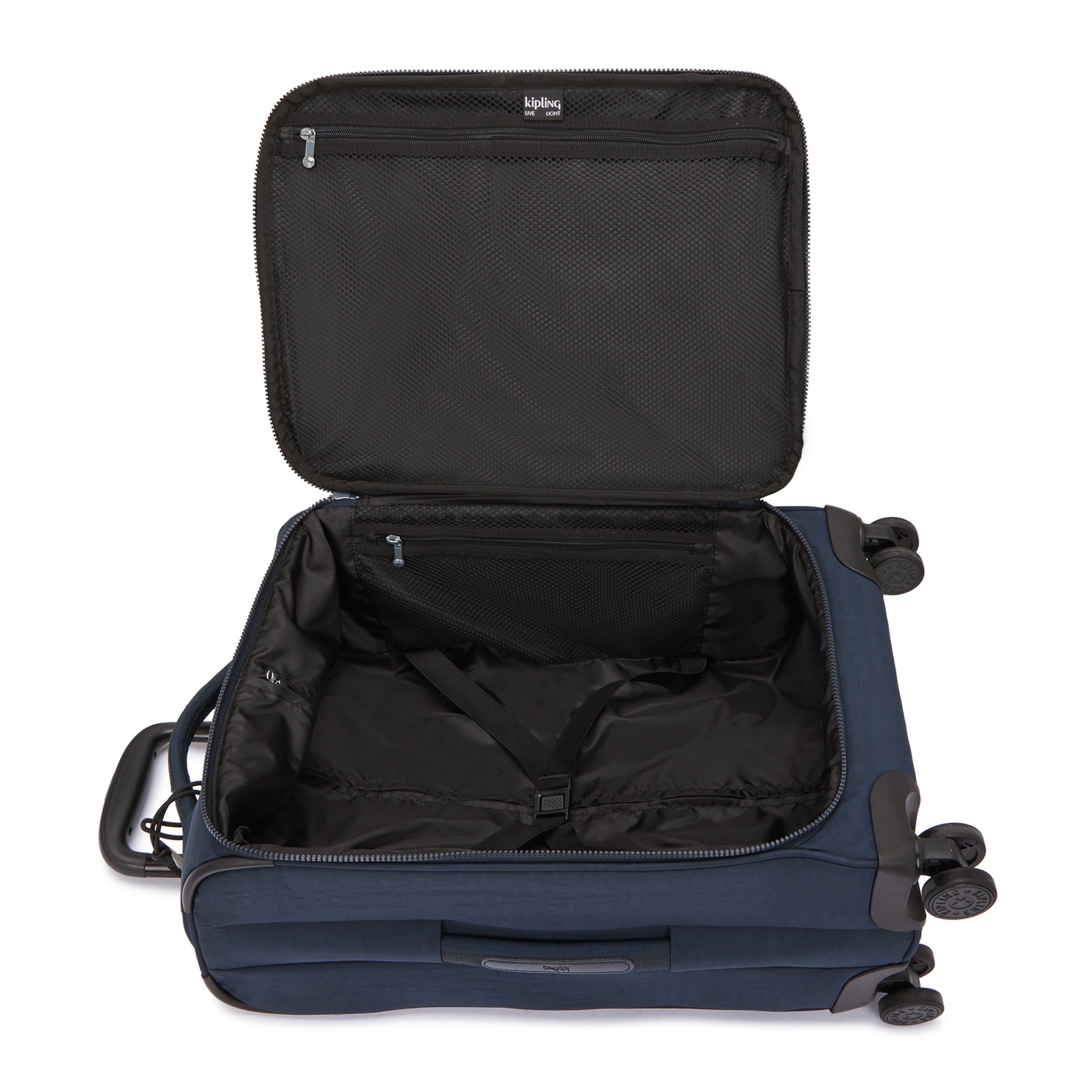 حقيبة سفر صغيرة Kipling New Youri Spin S Blue Bleu 2 ذات عجلات قابلة للطي C2I7504-96V