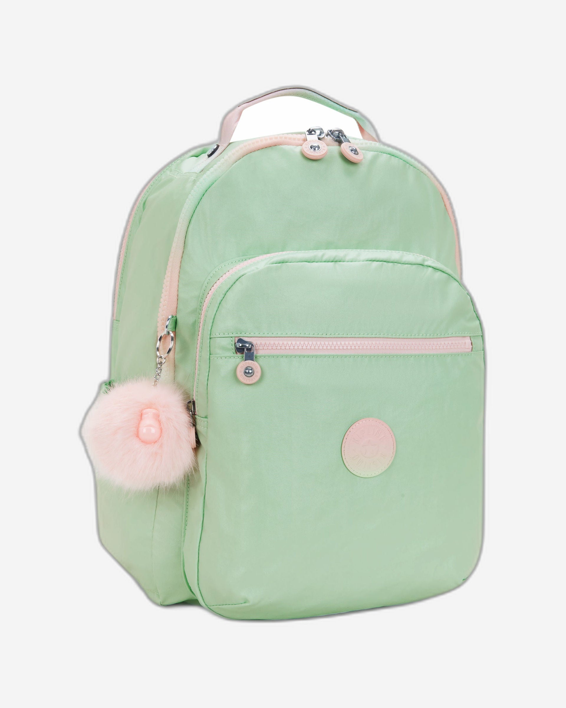 حقيبة ظهر كيبلينج سيول كوليدج ناعمة خضراء كبيرة C2I7547-5KY