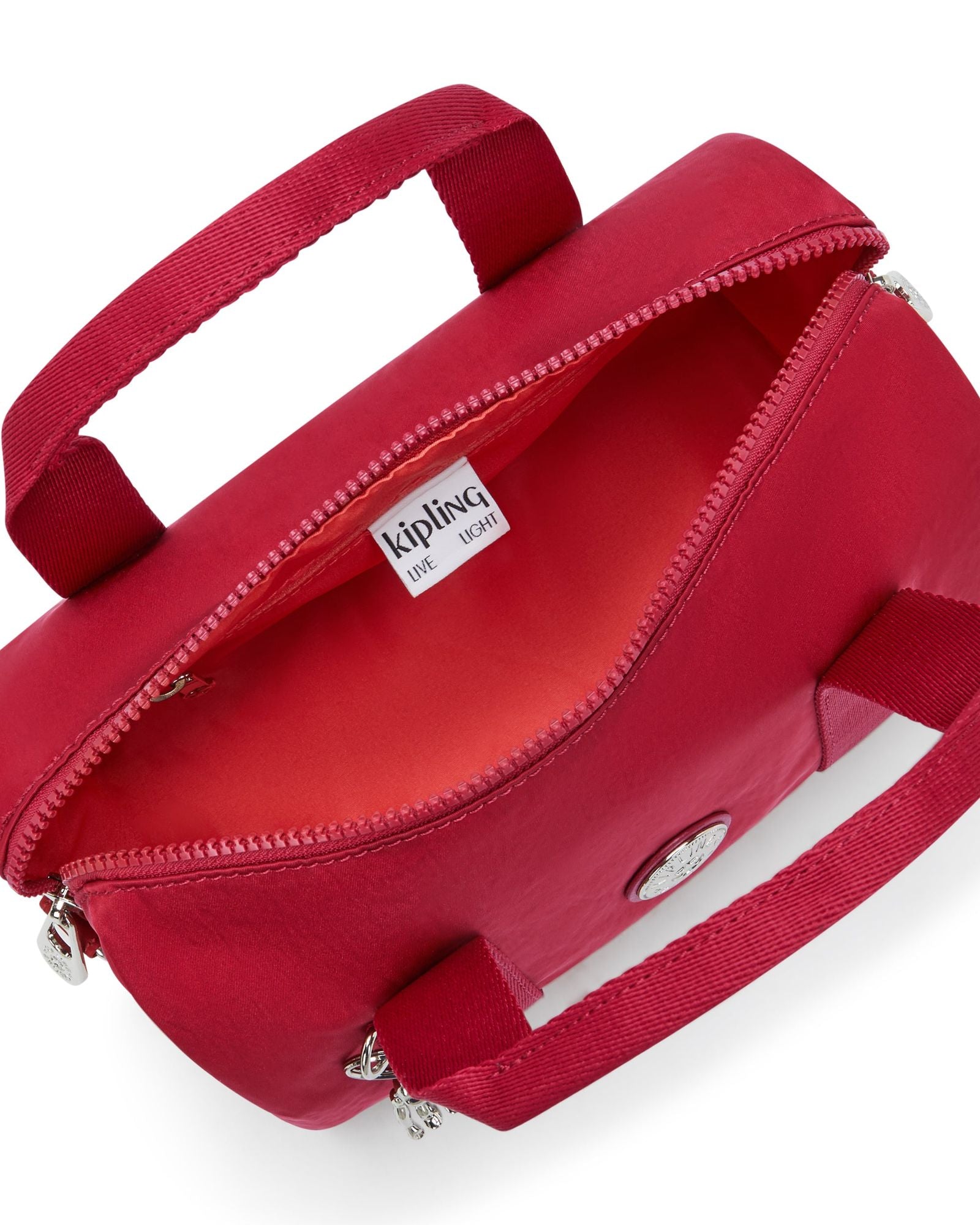 حقيبة يد كيبلينج بينا إم متوسطة الحجم باللون الأحمر النبيذي I7571-6SE