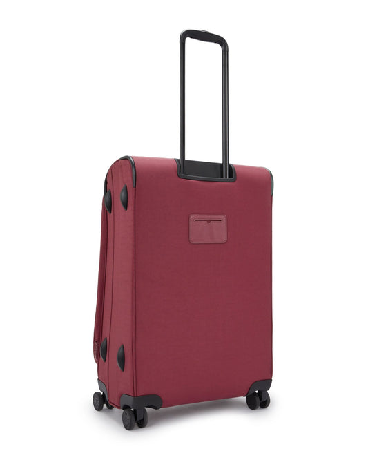 حقيبة سفر Kipling New Youri Spin M Lounge Wine متوسطة الحجم قابلة للتمدد بعجلات I7706-5FW