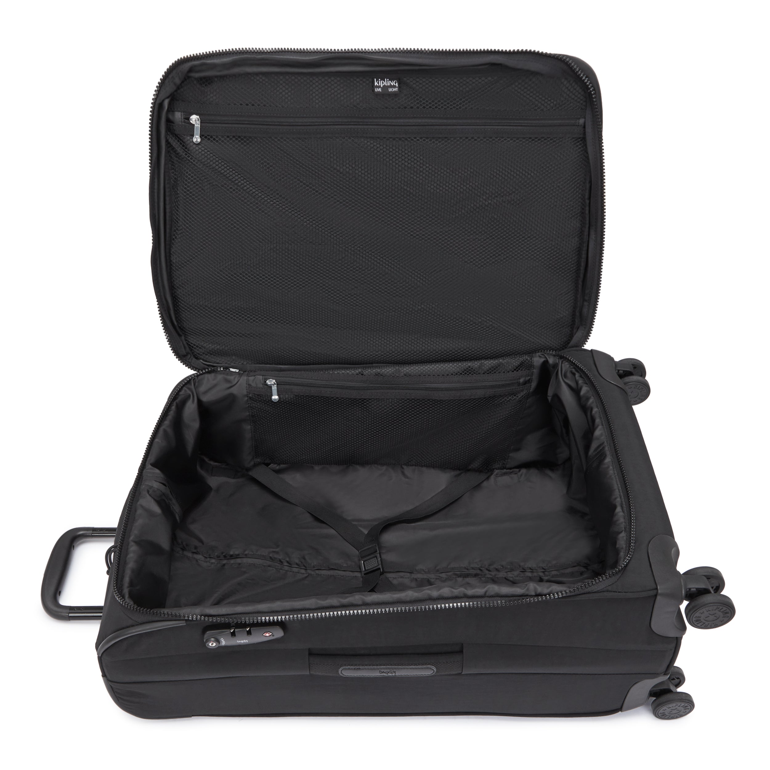 حقيبة كيبلينج نيو يوري سبين إم سوداء متوسطة الحجم قابلة للتمدد C2I7706-P39