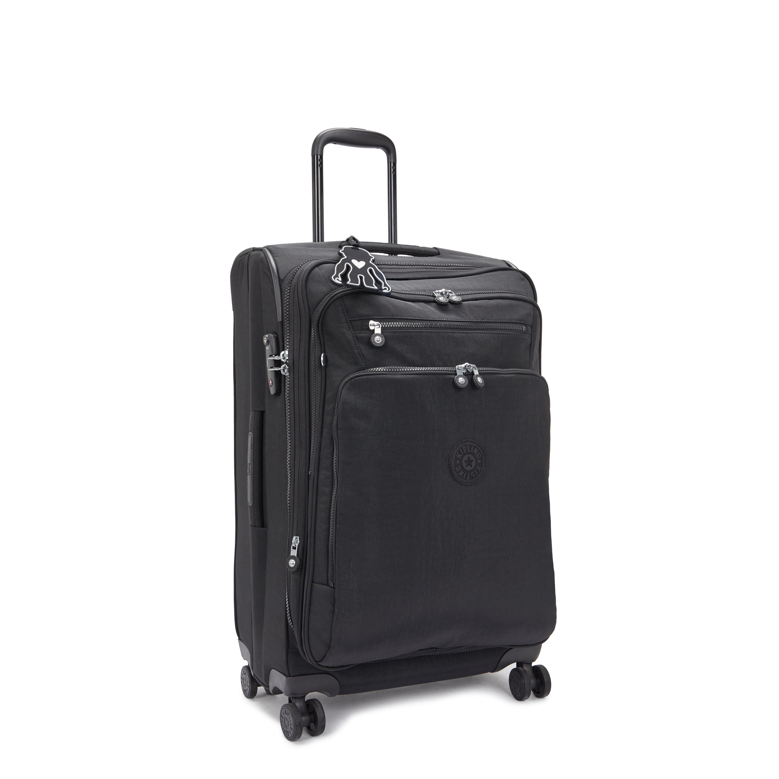 حقيبة كيبلينج نيو يوري سبين إم سوداء متوسطة الحجم قابلة للتمدد C2I7706-P39