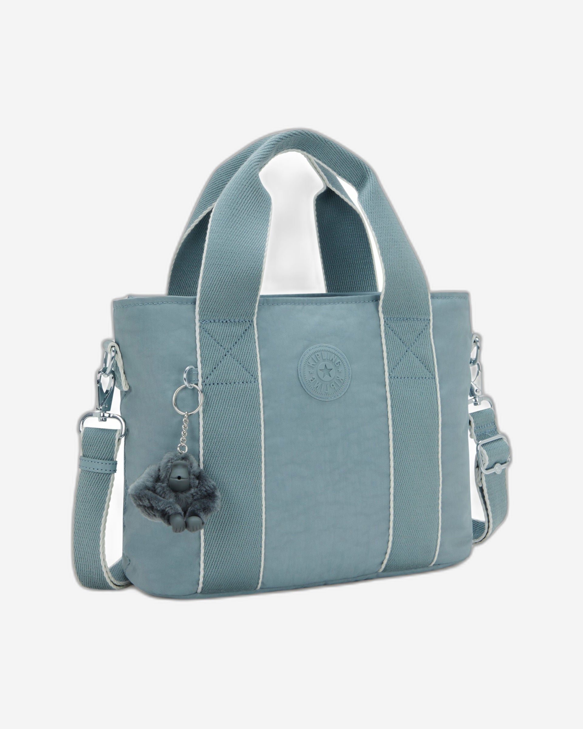 حقيبة كيبلينج مينتا إم متوسطة الحجم رمادية مريحة I7725-3NL