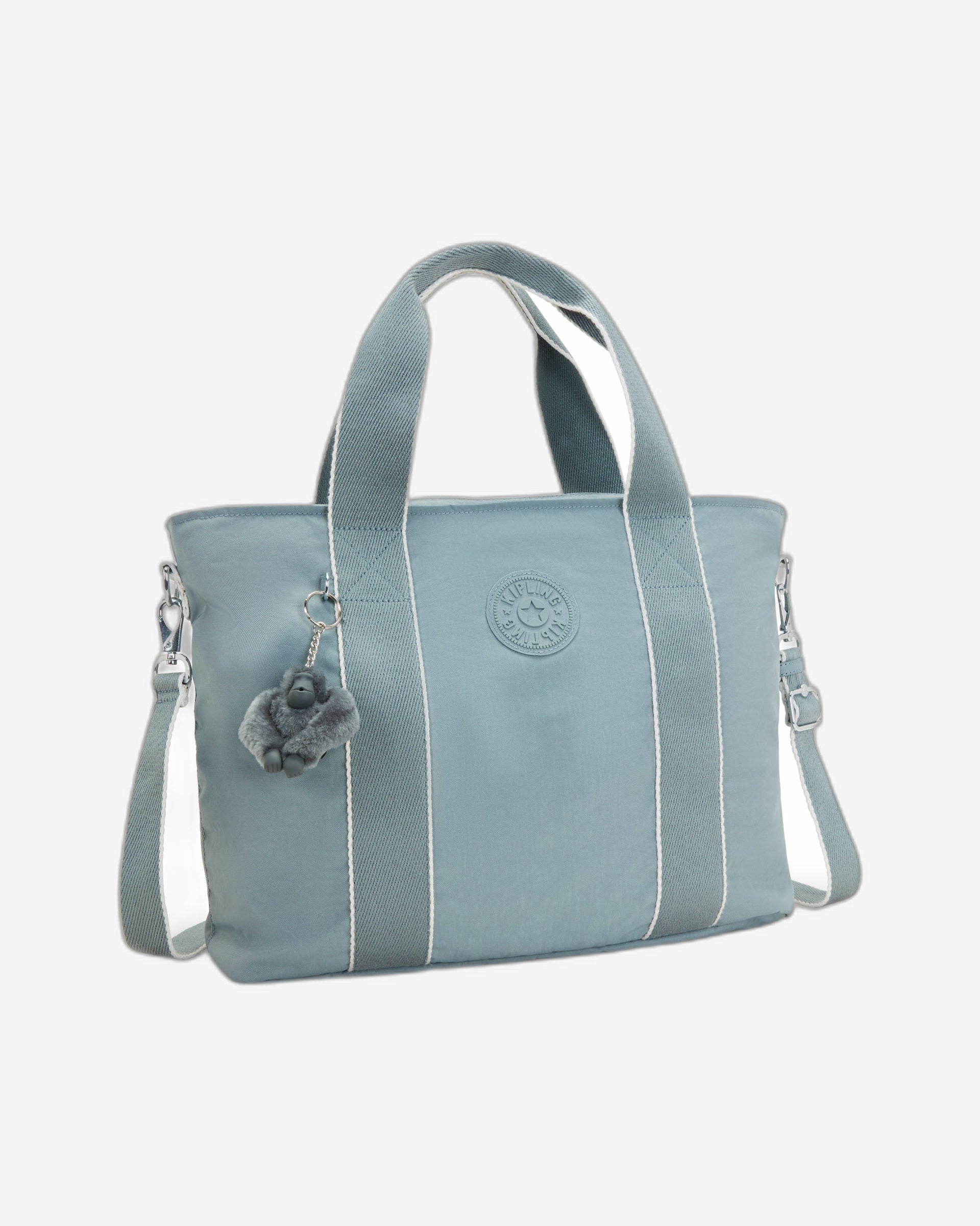 حقيبة كيبلينج مينتا إل كبيرة رمادية مريحة I7807-3NL