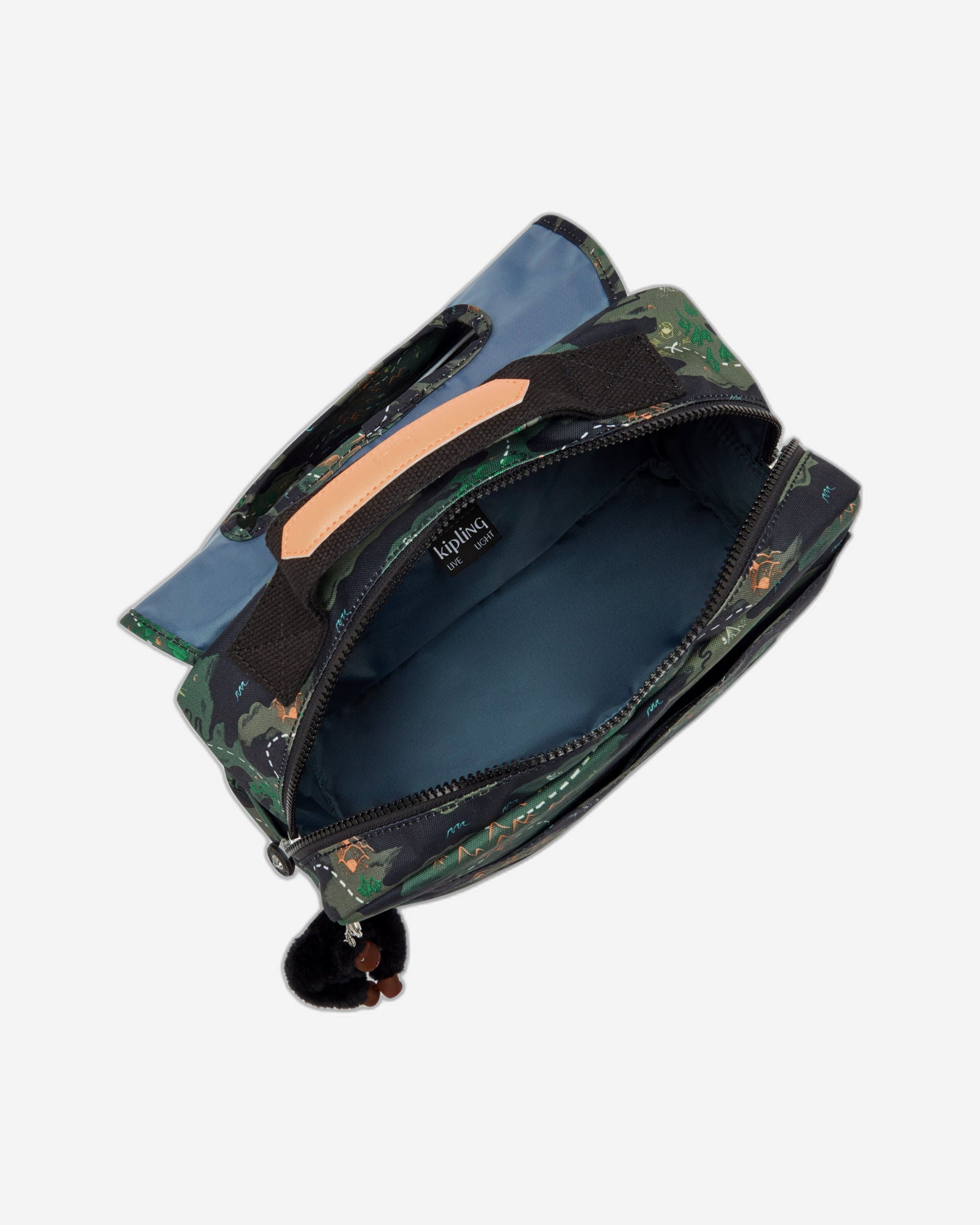 حقيبة مدرسية صغيرة KIPLING Codie S Camo Treasure مع أحزمة قابلة للتعديل I7910-3PB