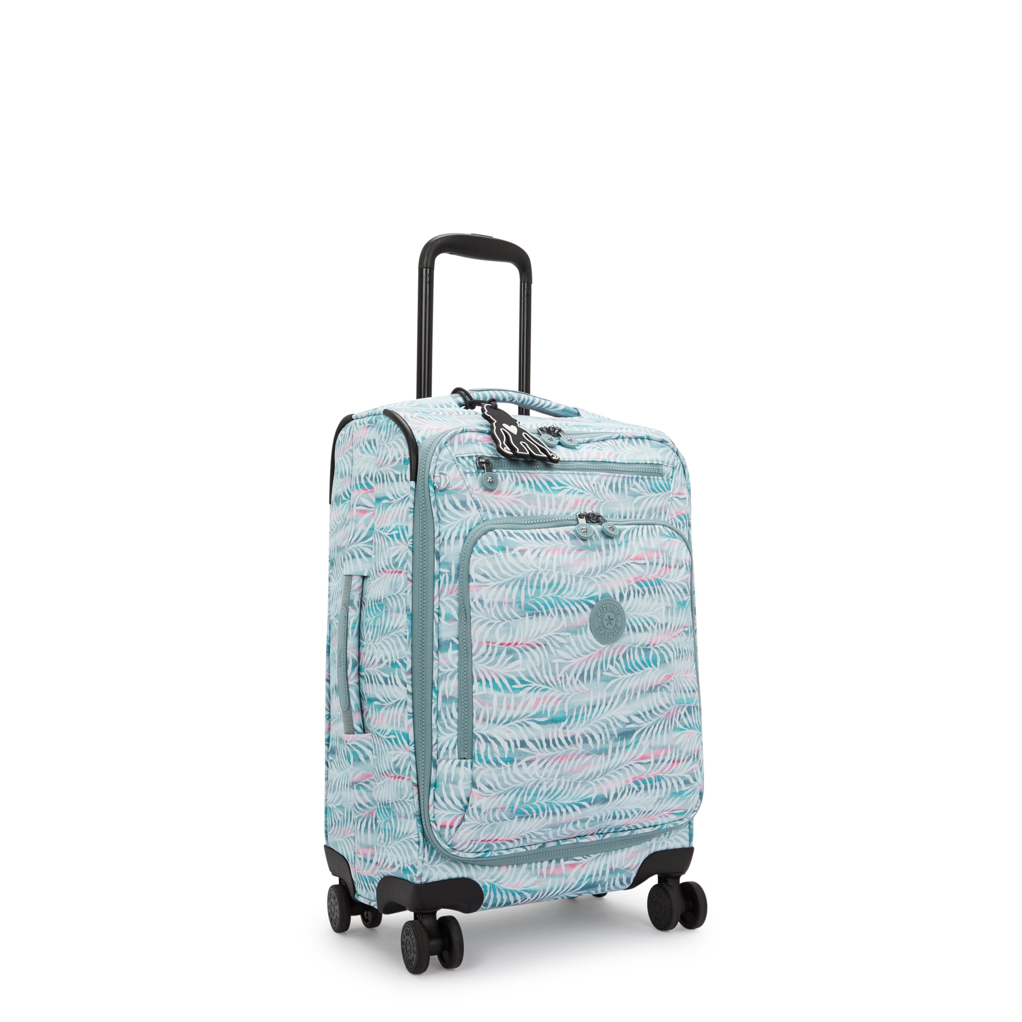 حقيبة كيبلينج نيو يوري سبين إس بعجلات صغيرة بنقشة أوراق النخيل I7916-3QN