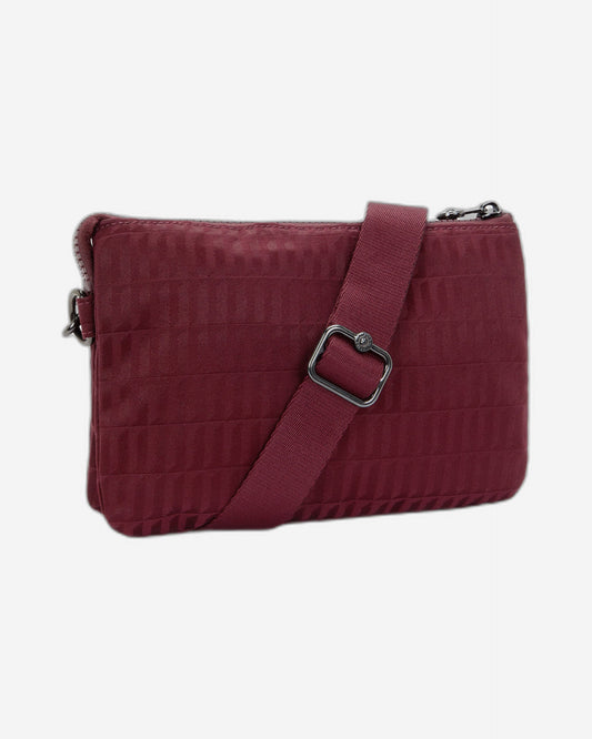 حقيبة Kipling Riri Maroon Tile Jq صغيرة متقاطعة (مع حزام كتف قابل للإزالة) I7967-9HX