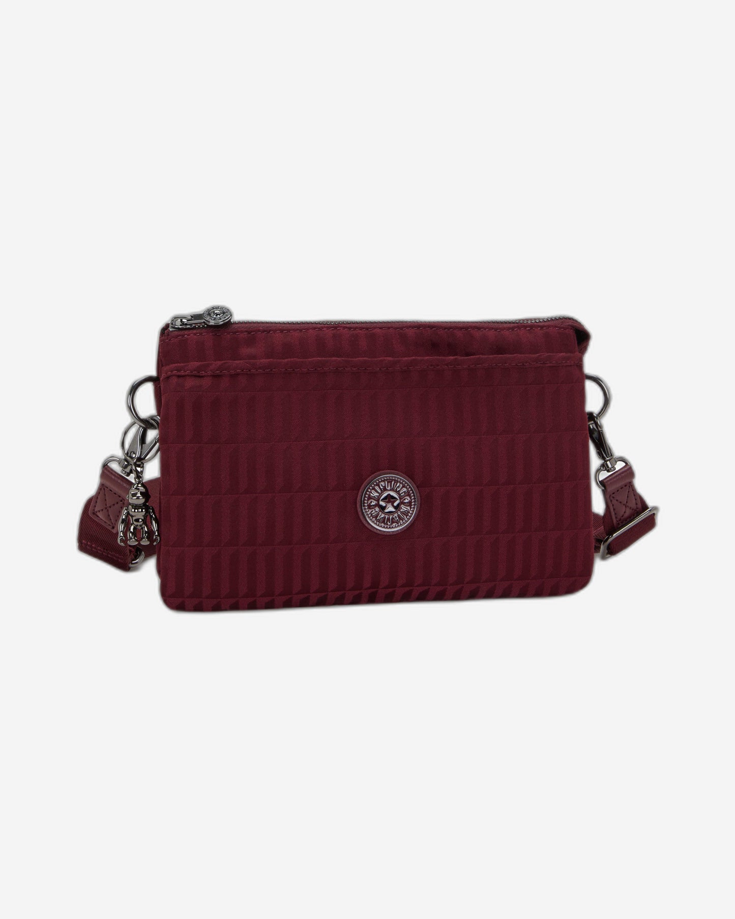 حقيبة Kipling Riri Maroon Tile Jq صغيرة متقاطعة (مع حزام كتف قابل للإزالة) I7967-9HX