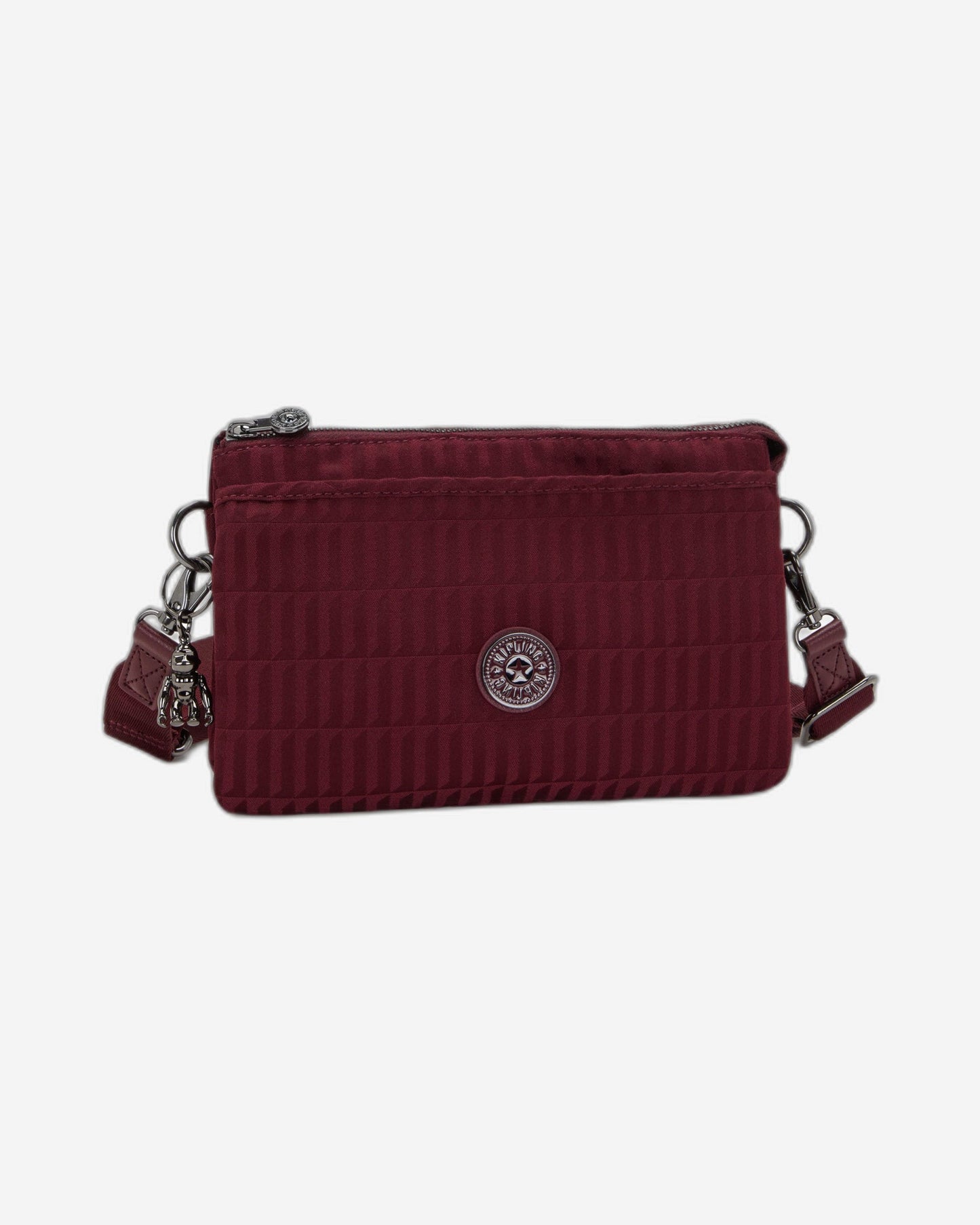 Kipling Riri Maroon Tile Jq حقيبة كروس صغيرة (مع حزام كتف قابل للإزالة) I7967-9HX
