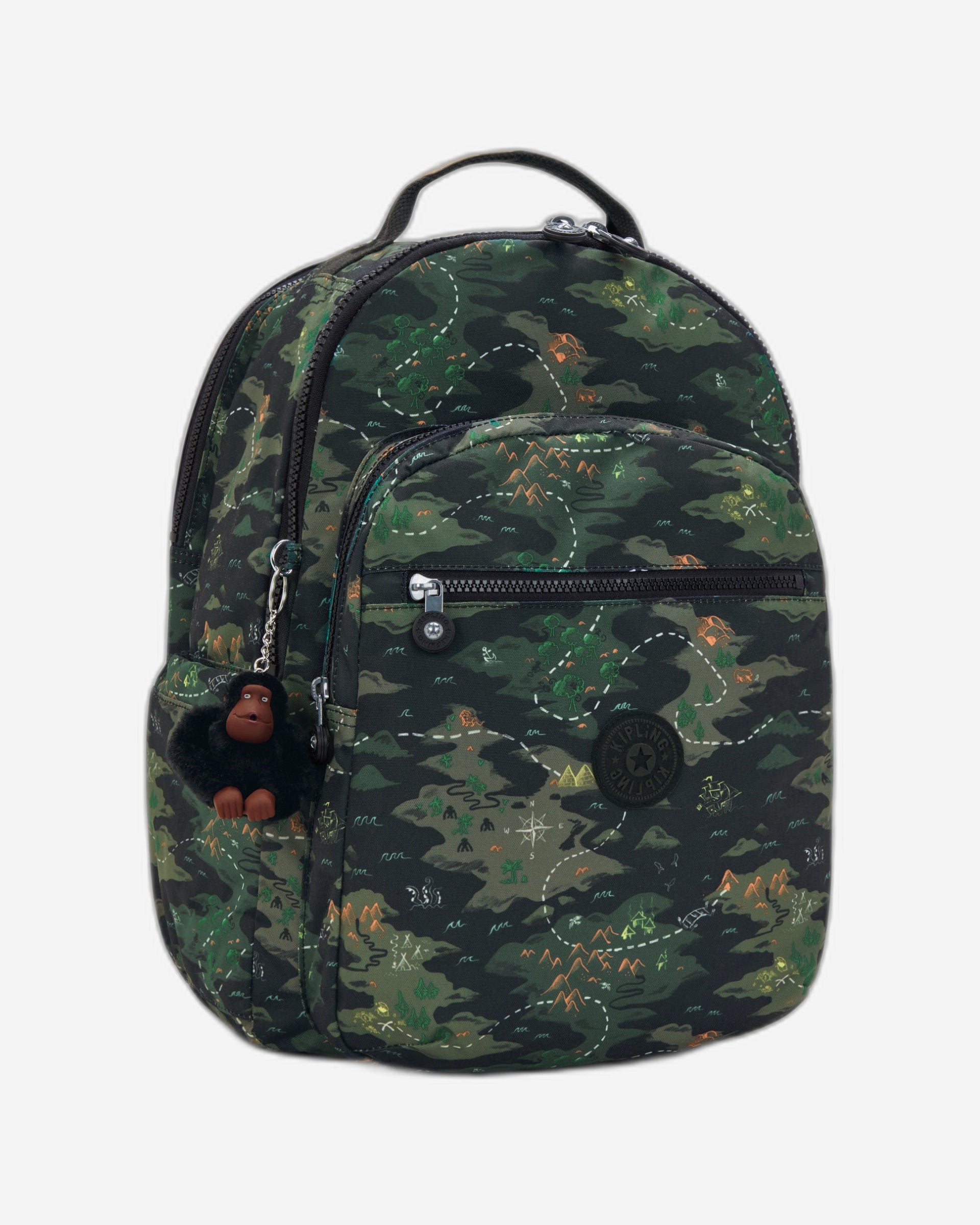 حقيبة ظهر KIPLING Seoul College Camo Treasure Large (مع حجرة للكمبيوتر المحمول) I7973-3PB