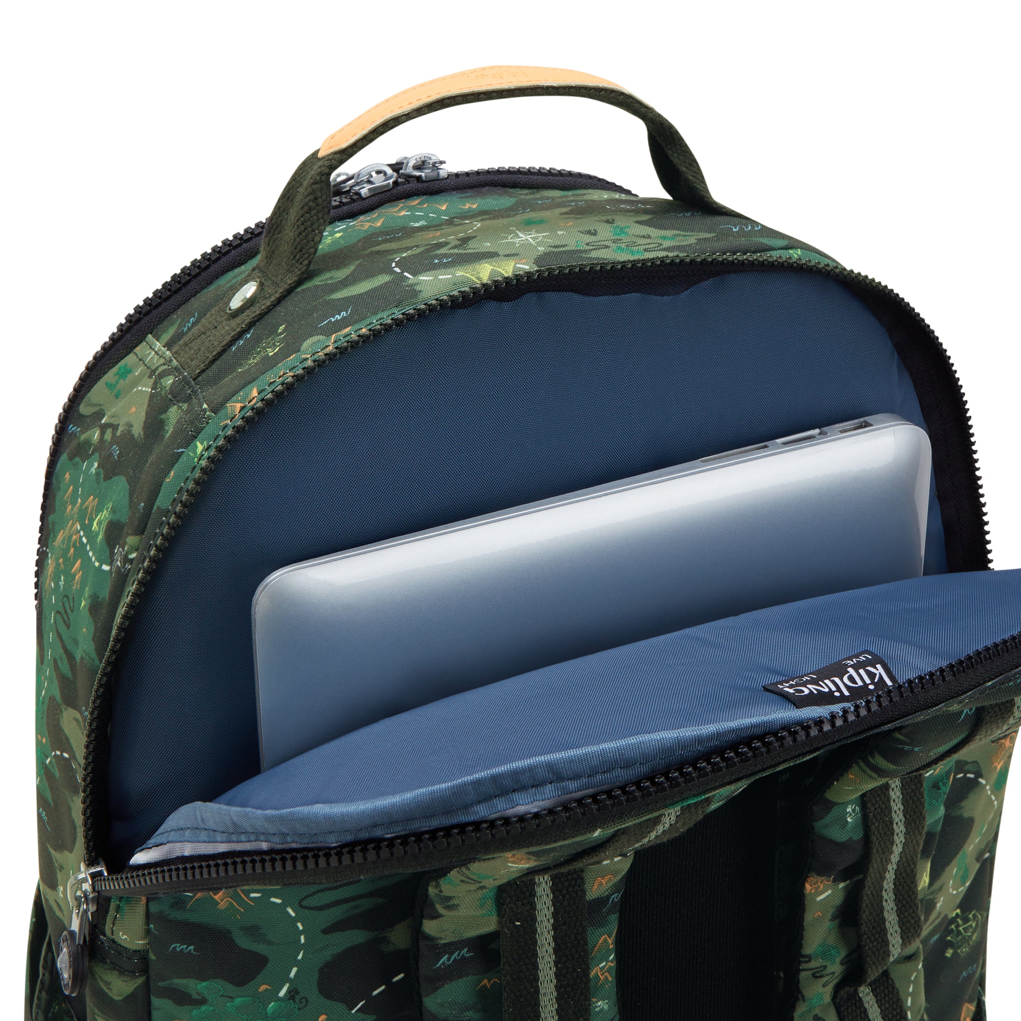حقيبة ظهر KIPLING Seoul College Camo Treasure Large (مع حجرة للكمبيوتر المحمول) I7973-3PB