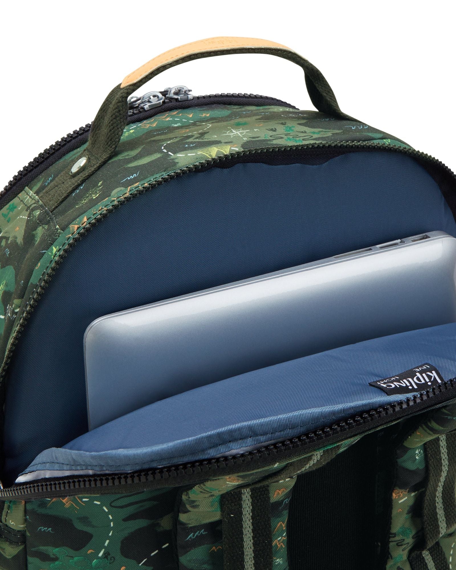 حقيبة ظهر KIPLING Seoul College Camo Treasure Large (مع حجرة للكمبيوتر المحمول) I7973-3PB