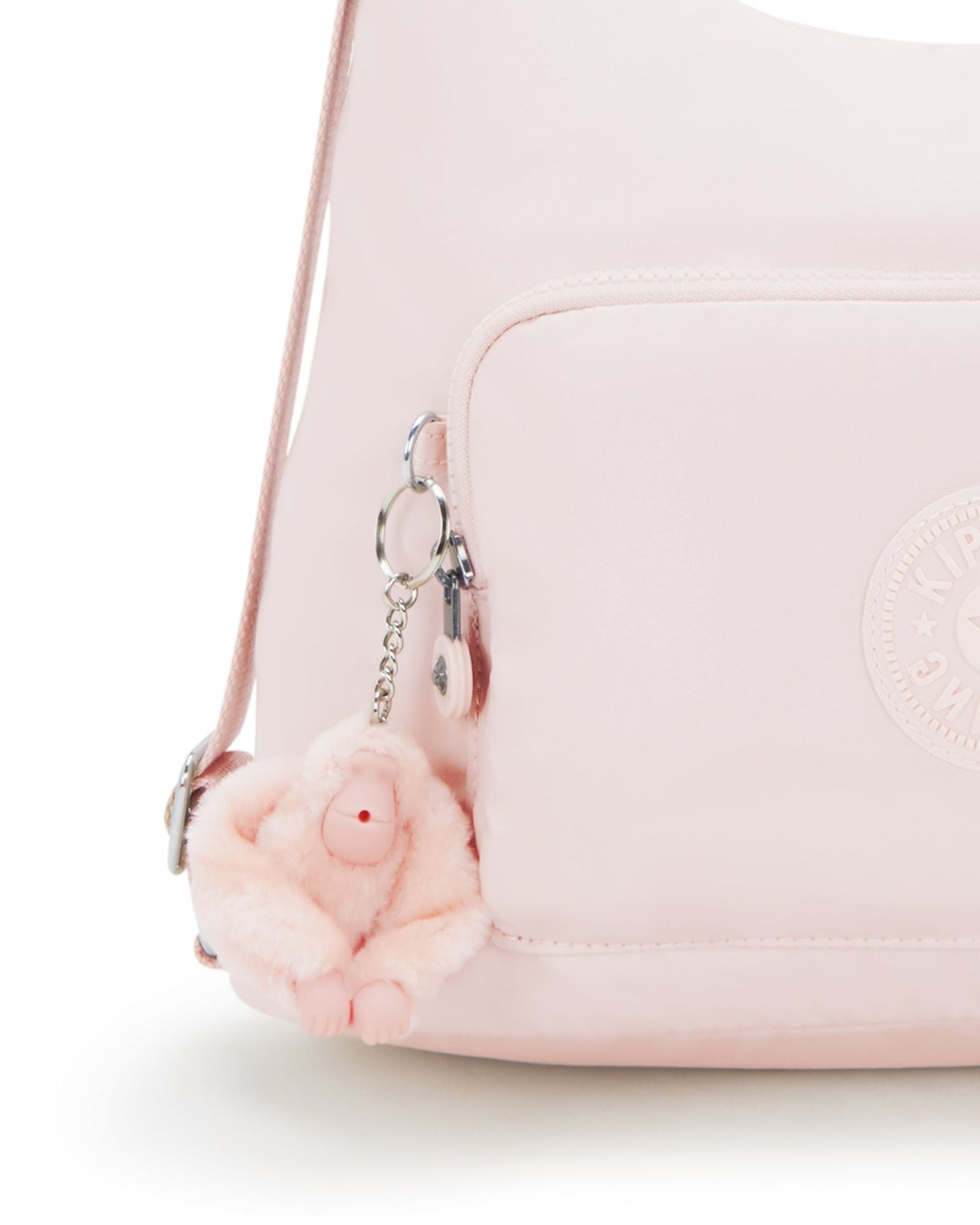 حقيبة كتف كيبلينج ينا بينك شاين متوسطة الحجم I8014-3DZ