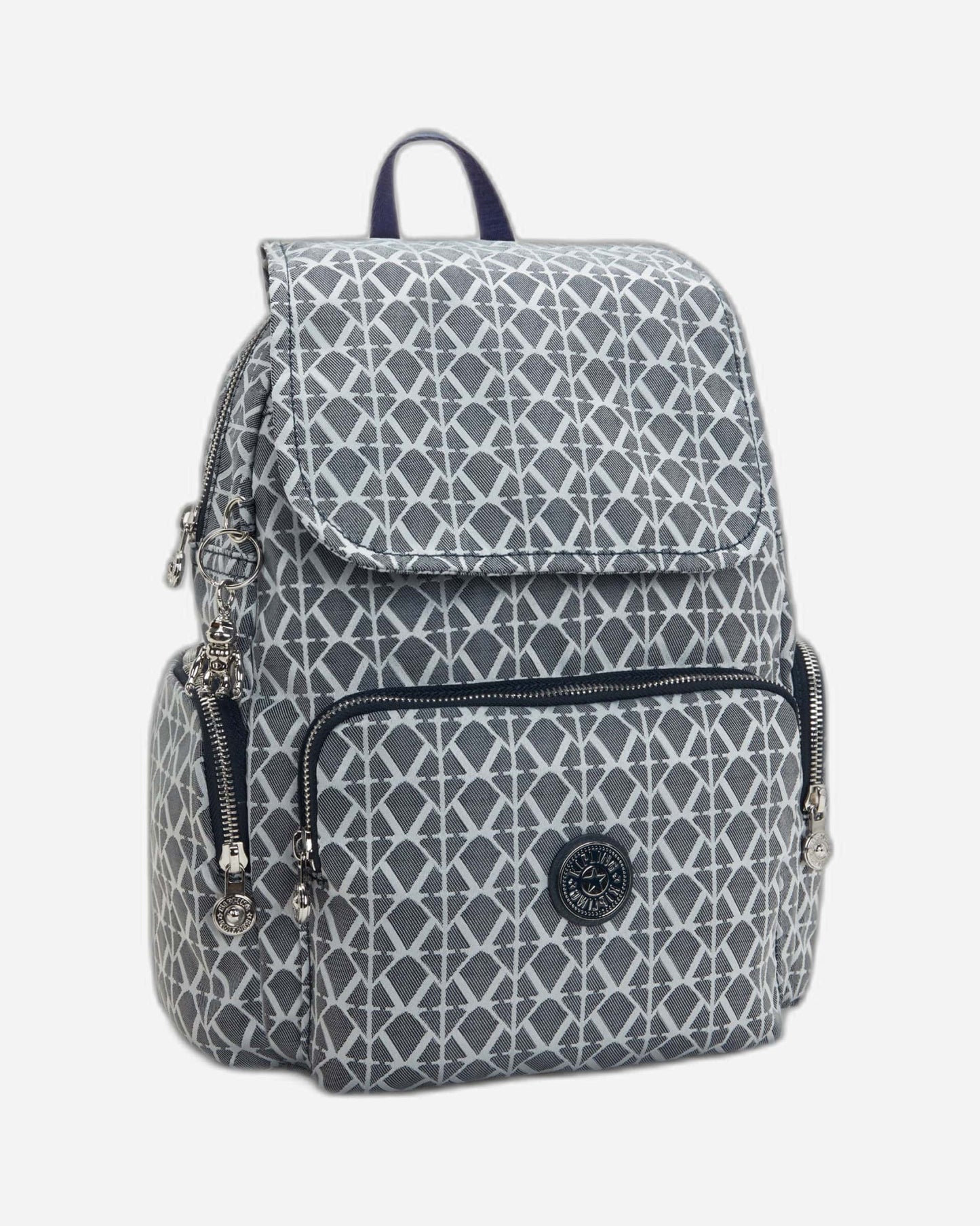 حقيبة ظهر صغيرة Kipling City Zip S Navy Sign Jq I8029-8DM
