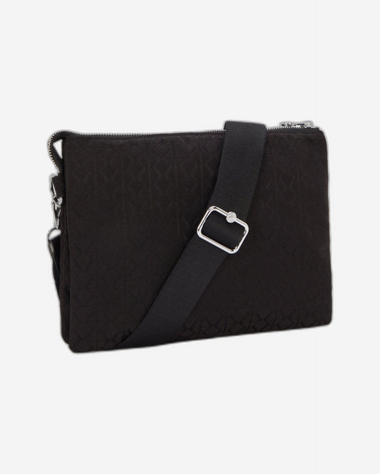 حقيبة Kipling Riri L Noir Sign Jq متوسطة الحجم (مع حزام كتف قابل للإزالة) I8044-4NW