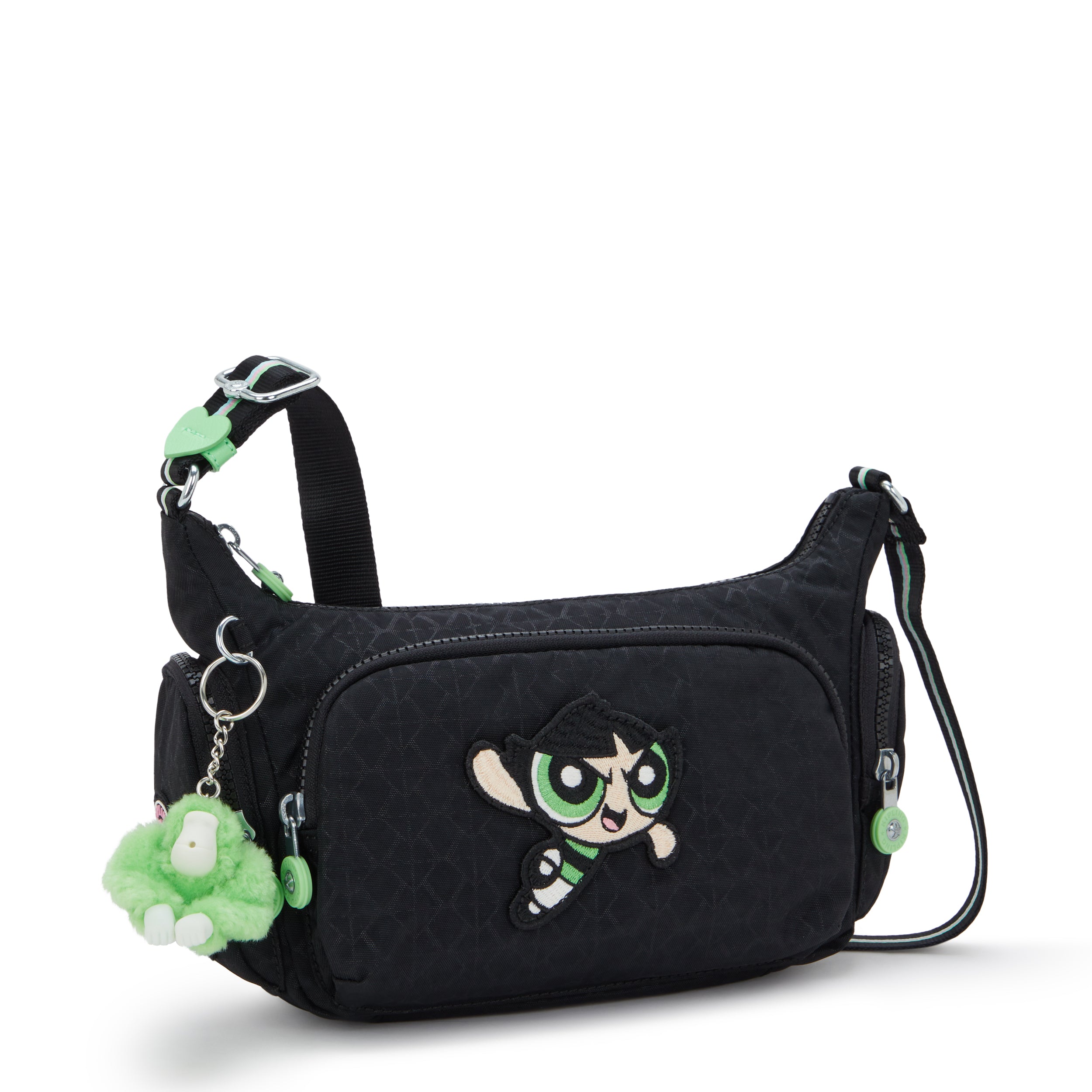 حقيبة كتف صغيرة خضراء من Kipling Gabbette S Powerpuff Girls I8124-1PF
