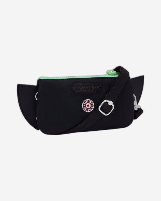 حقيبة كروسبودي صغيرة باللون الأخضر بتصميم Powerpuff Girls Buttercup من Kipling Creativity L XB (مع حزام كتف قابل للإزالة) I8142-PP6