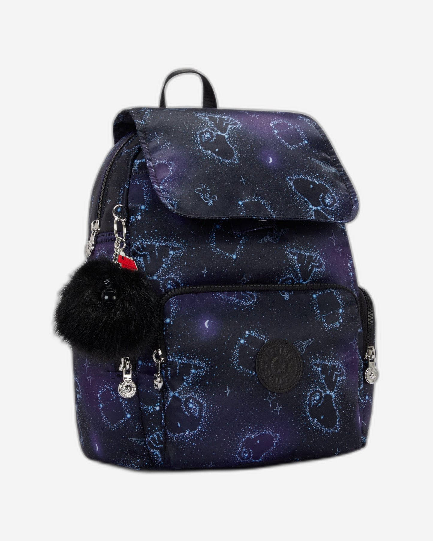 حقيبة ظهر Kipling Peanuts City Zip S خفيفة الوزن على شكل نجمة صغيرة I8254-3PW
