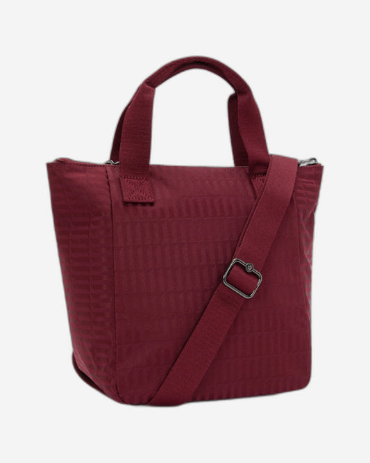 حقيبة غداء متوسطة الحجم من Kipling Awakea Maroon Tile Jq (بحزام كتف قابل للإزالة) I8630-9HX