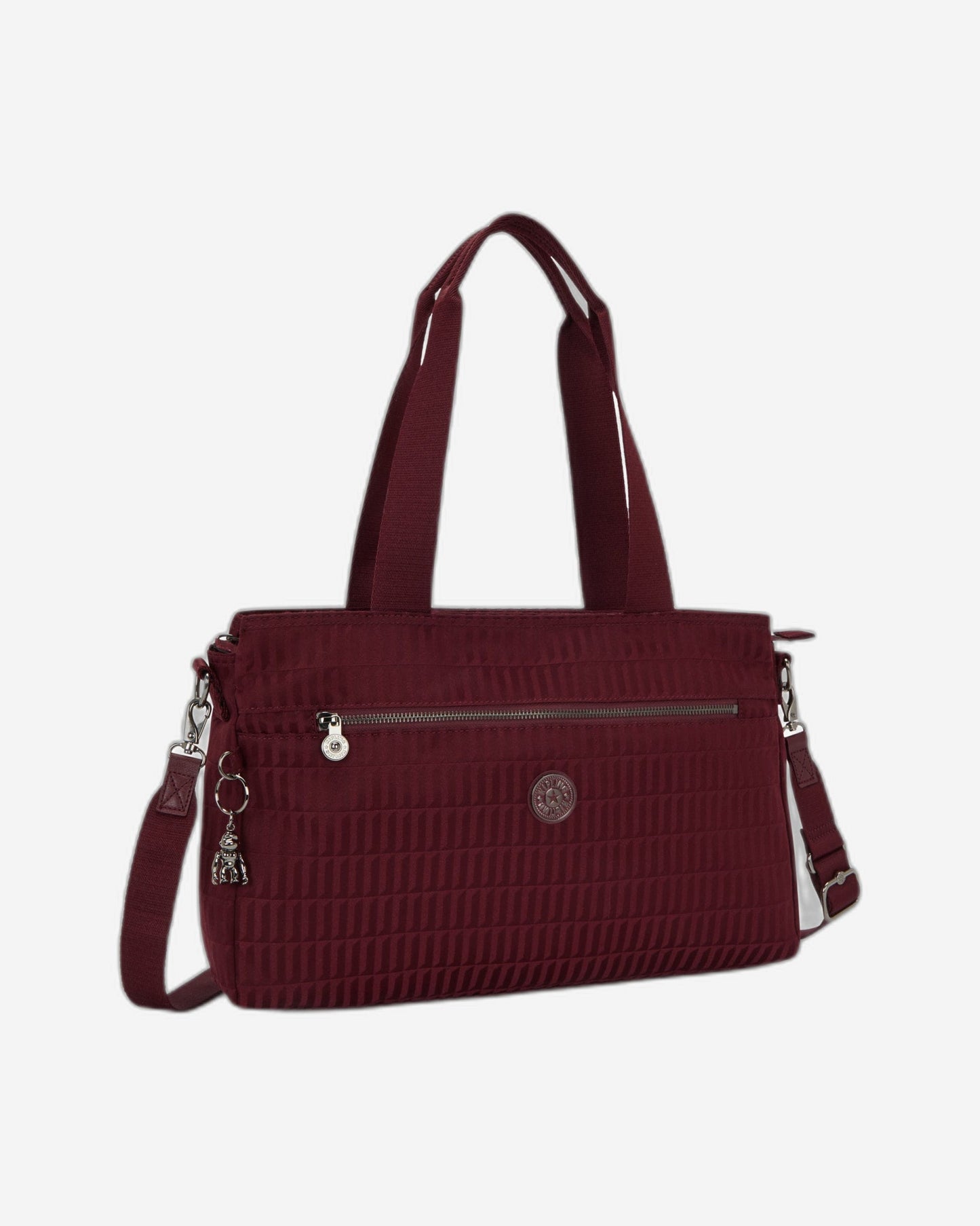 Kipling Elysia Work S Maroon Tile Jq Small حقيبة عمل (مع حزام كتف قابل للإزالة) I8795-9HX