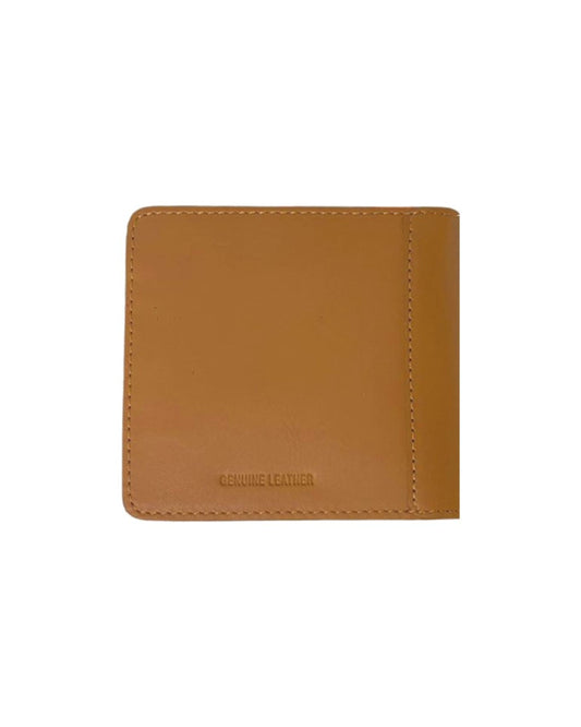 Cross Leather Clip Wallet - Mocha