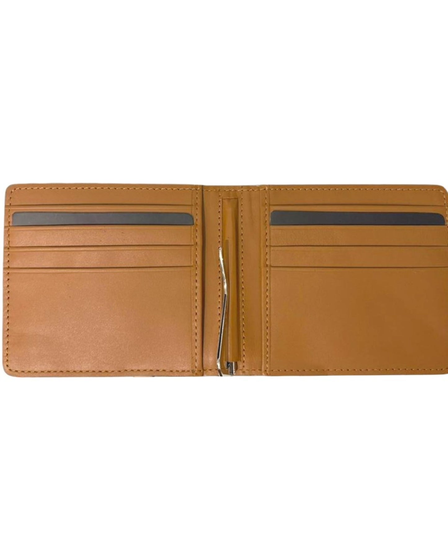 Cross Leather Clip Wallet - Mocha