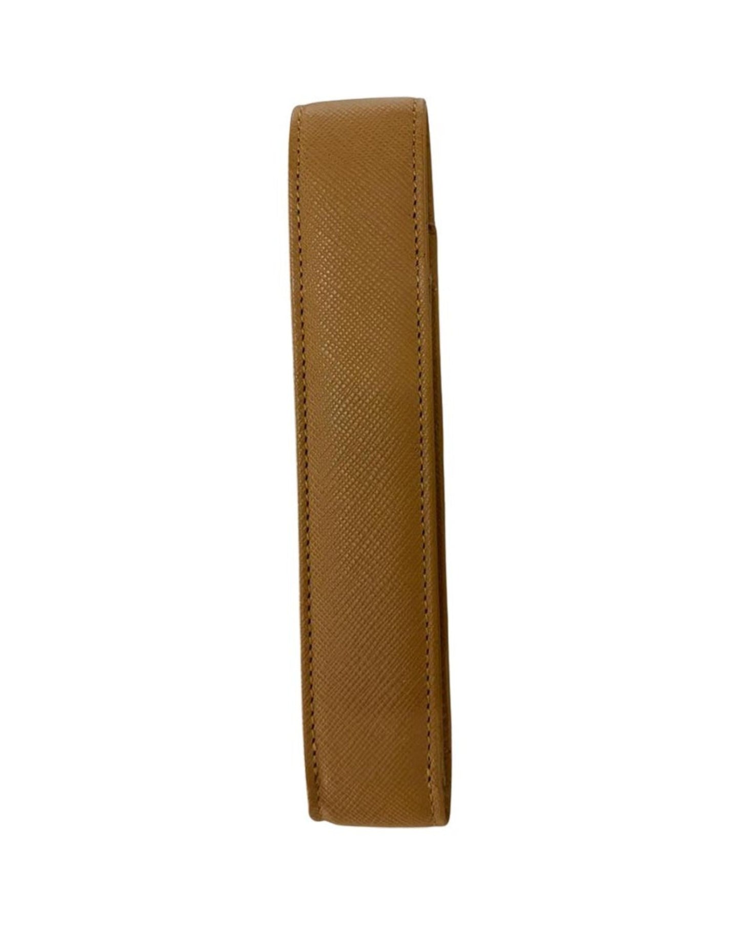 Cross Leather Single Pen Case With Flap Mocha