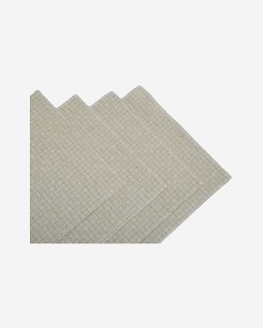 مفارش طاولة Ladelle Torque Moss Green، عبوة من 4 قطع