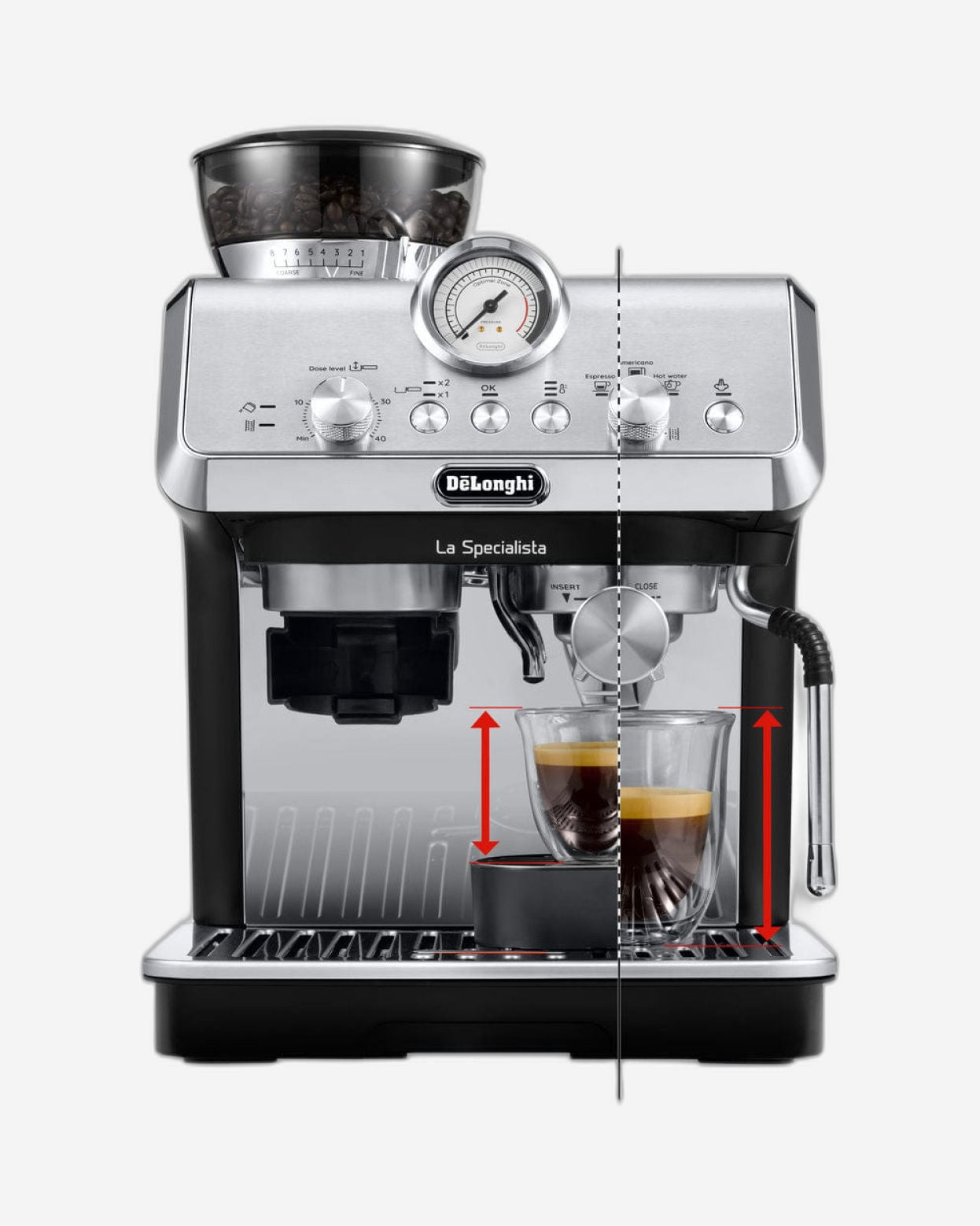 ديلونجي لا سبيشاليستا من الفول إلى كوب الإسبريسو