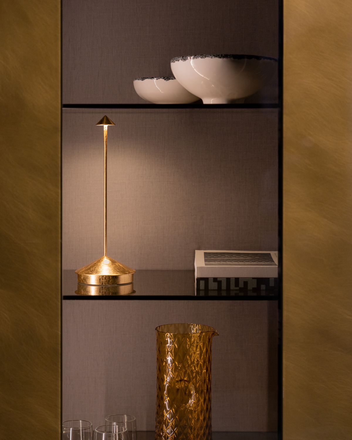 Zafferano Pina Pro Table Lamp Painted Matt Black No Plug