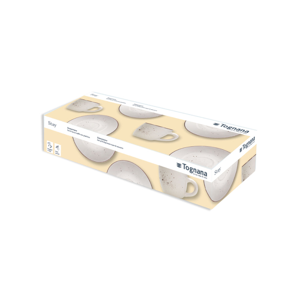 طقم توجنانا 6 فناجين قهوة وصحن