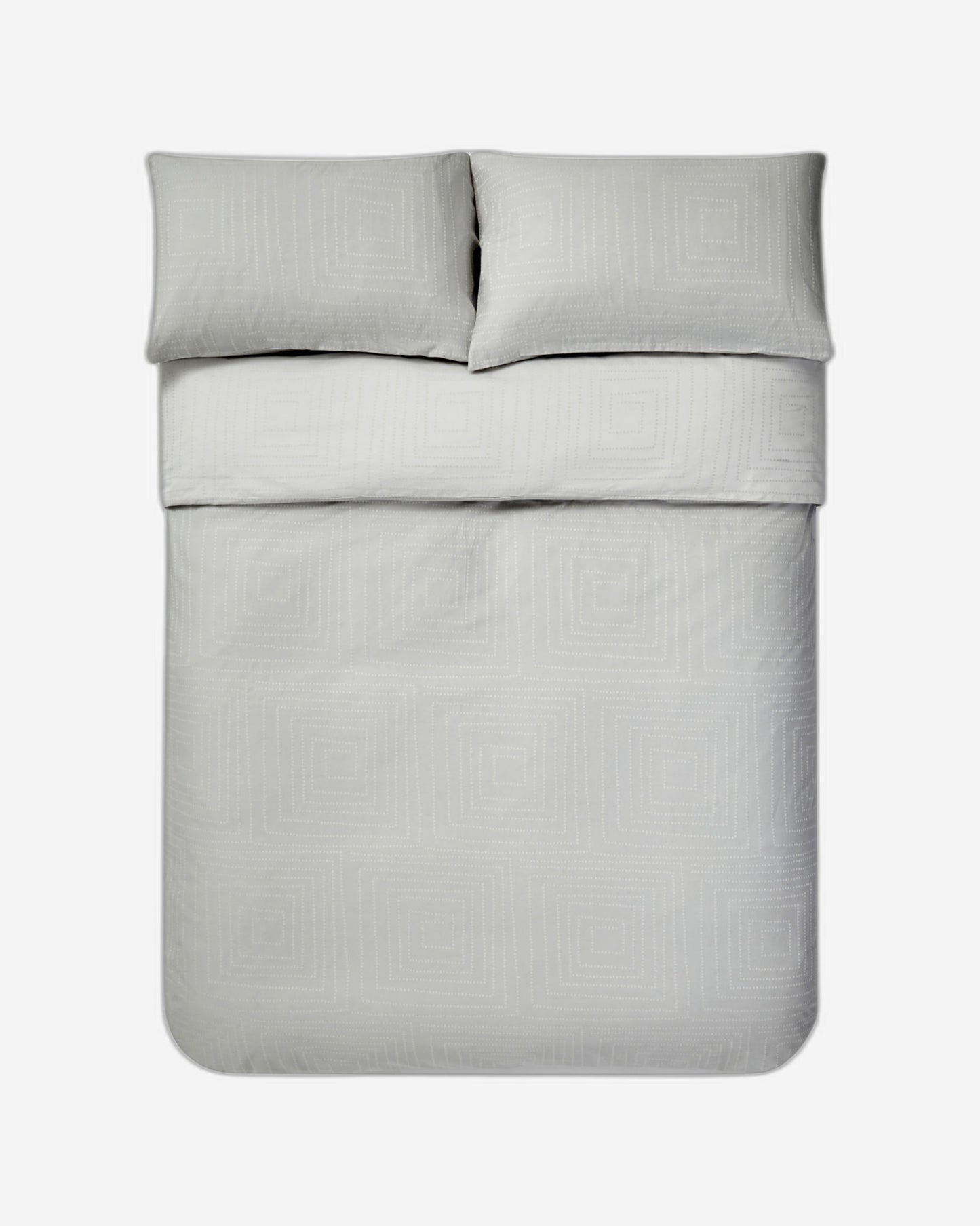 طقم غطاء لحاف جاكار "Dot to Dot" من Jasper Conran باللون الرمادي القمري