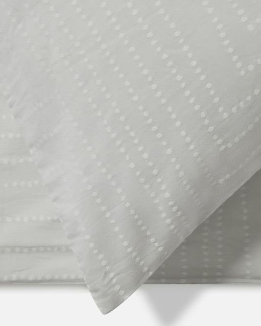 طقم غطاء لحاف جاكار "Dot to Dot" من Jasper Conran باللون الرمادي القمري