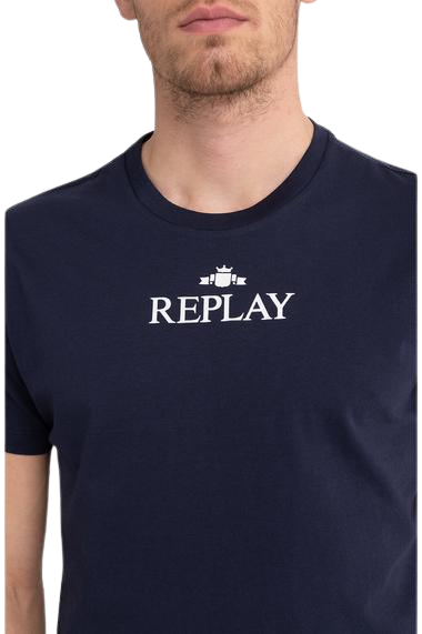 تي شيرت بياقة دائرية مع طباعة