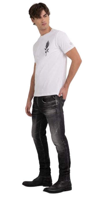 تي شيرت بطبعة وردة