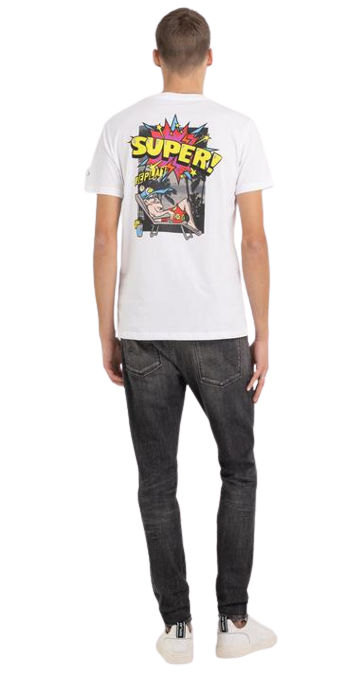 تي شيرت من القطن العضوي بطبعة بوب