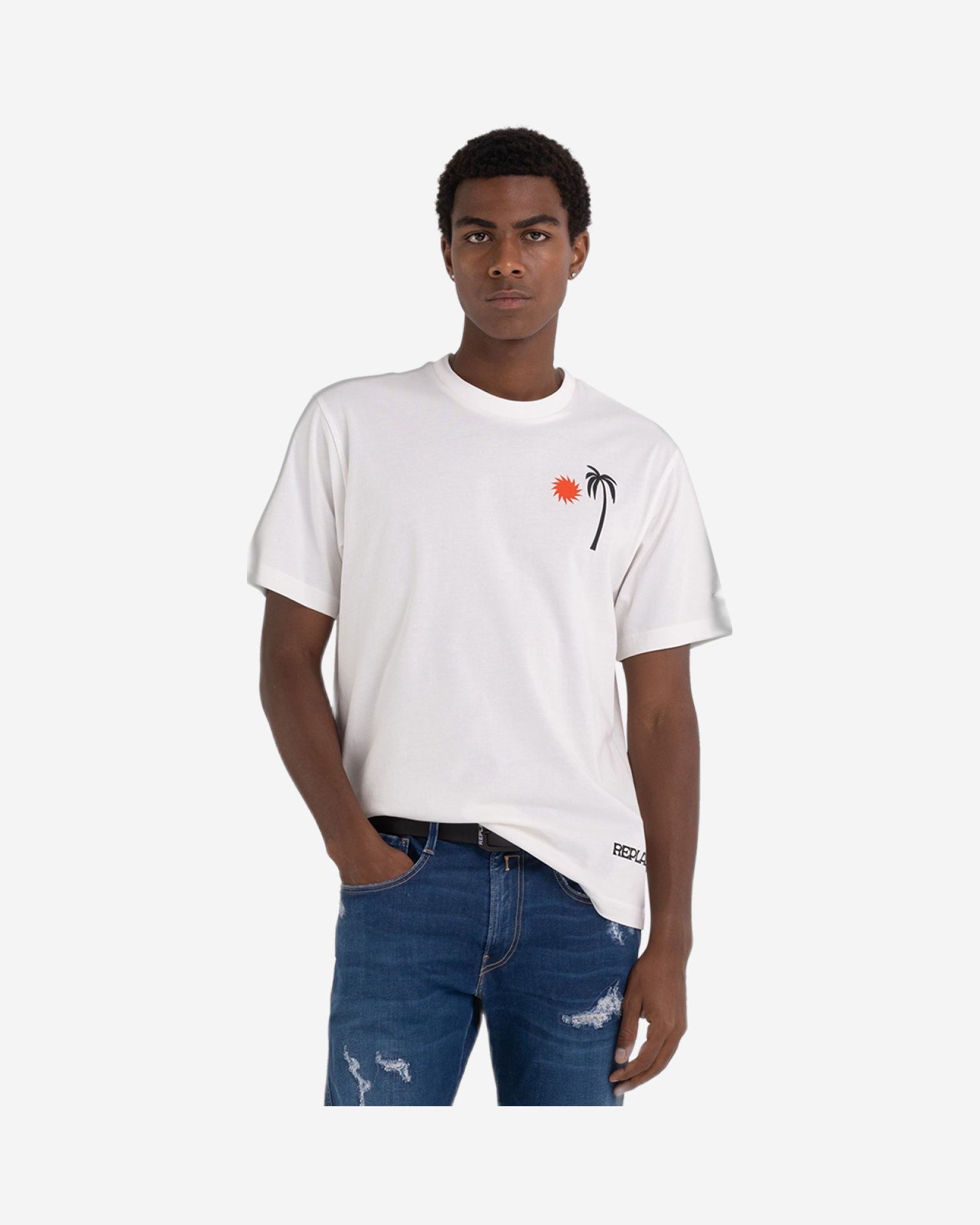 تي شيرت بطبعة راكبي الدراجات النارية