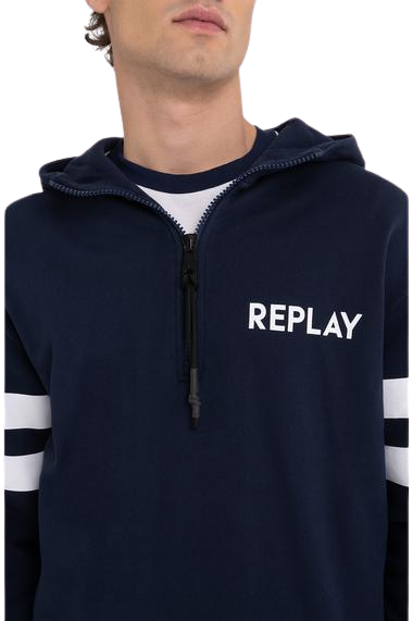 سويت شيرت بنصف سحاب من القطن العضوي