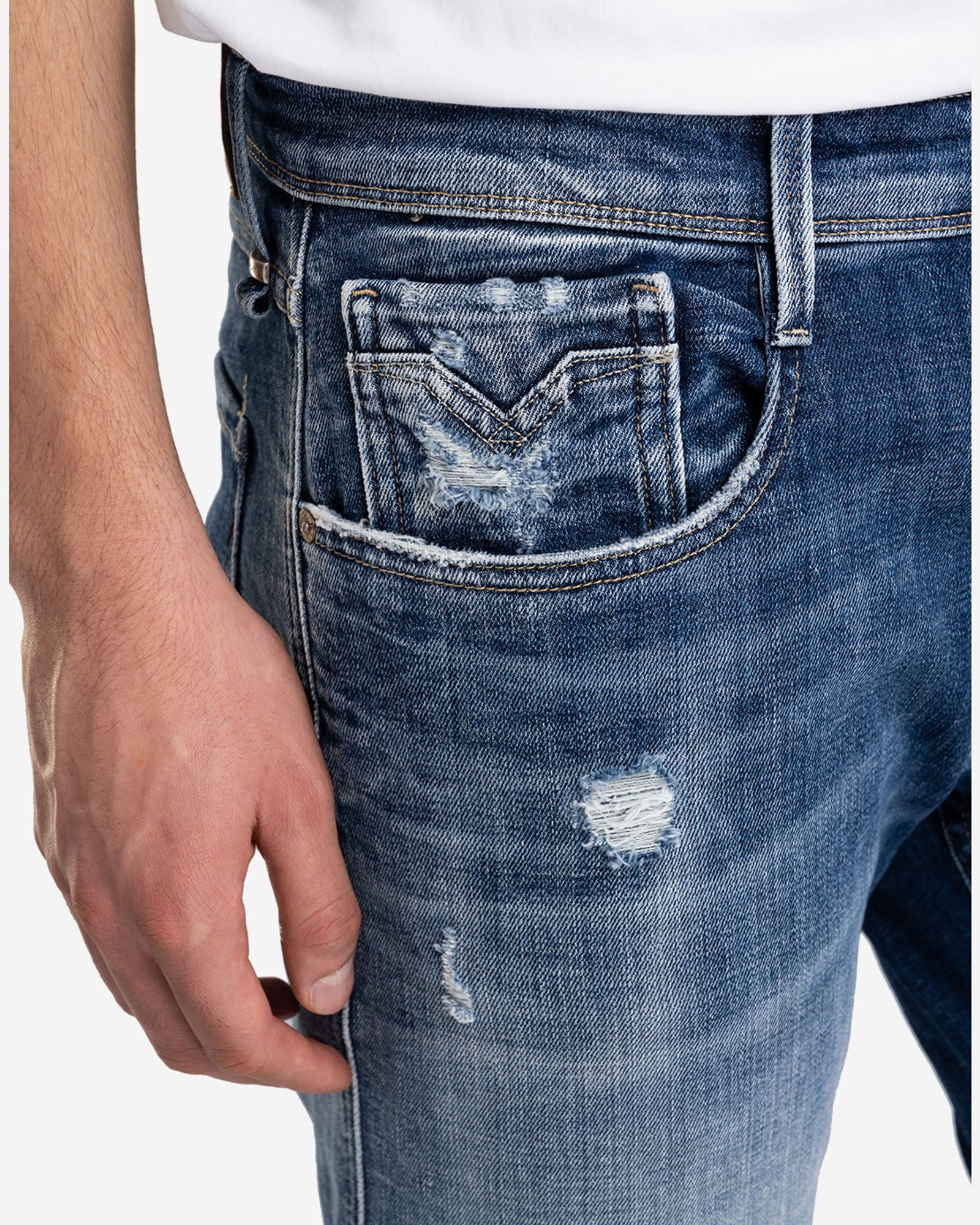 بنطلون جينز أنباس بقصّة Slim Fit من Aged Eco بعمر 5 سنوات