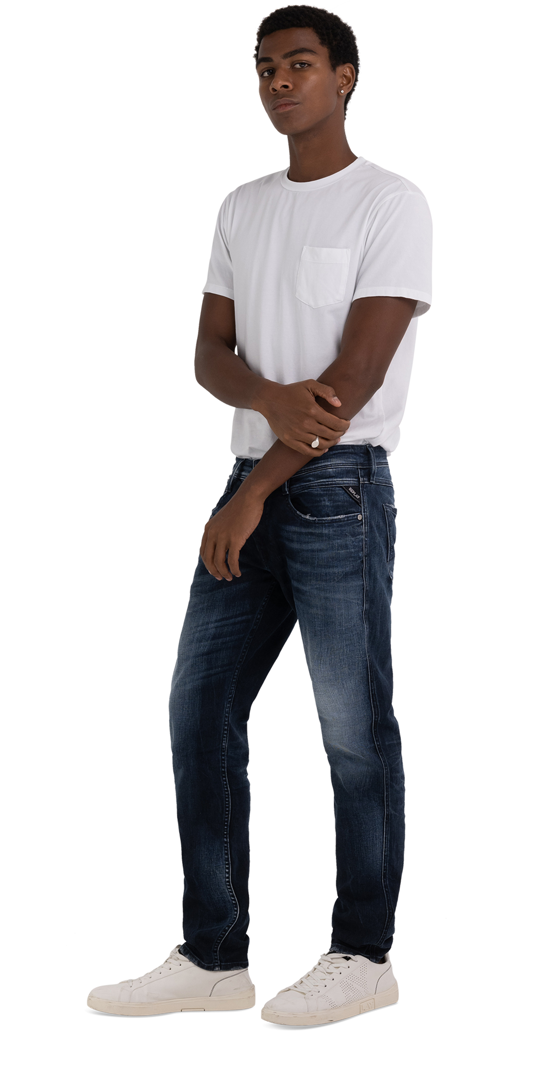 بنطال جينز أنباس بقصة ضيقة