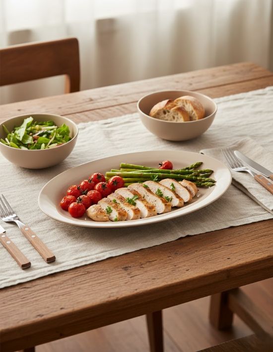 Maison Pastel Oval Platter Mocha