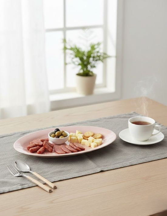 Maison Pastel Oval Platter Pink