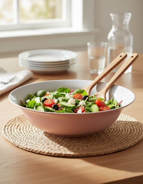 Maison Pastel Salad Bowl Pink
