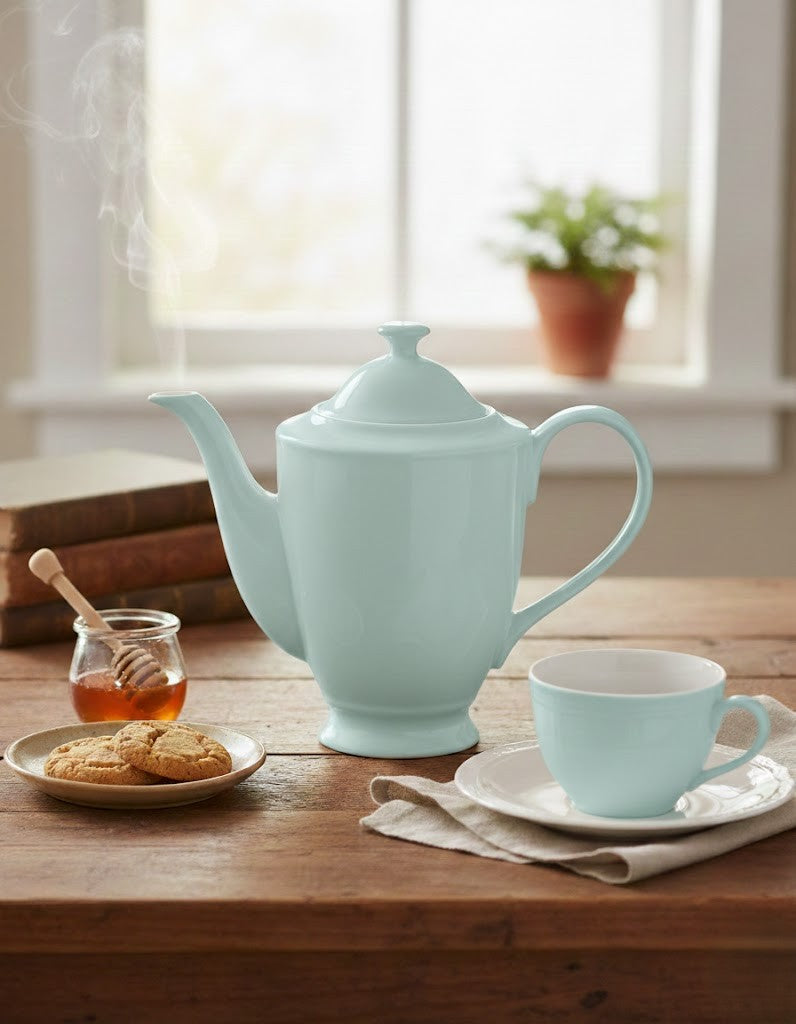 غطاء إبريق شاي ميزون باستيل، لون حجر القمر الأزرق