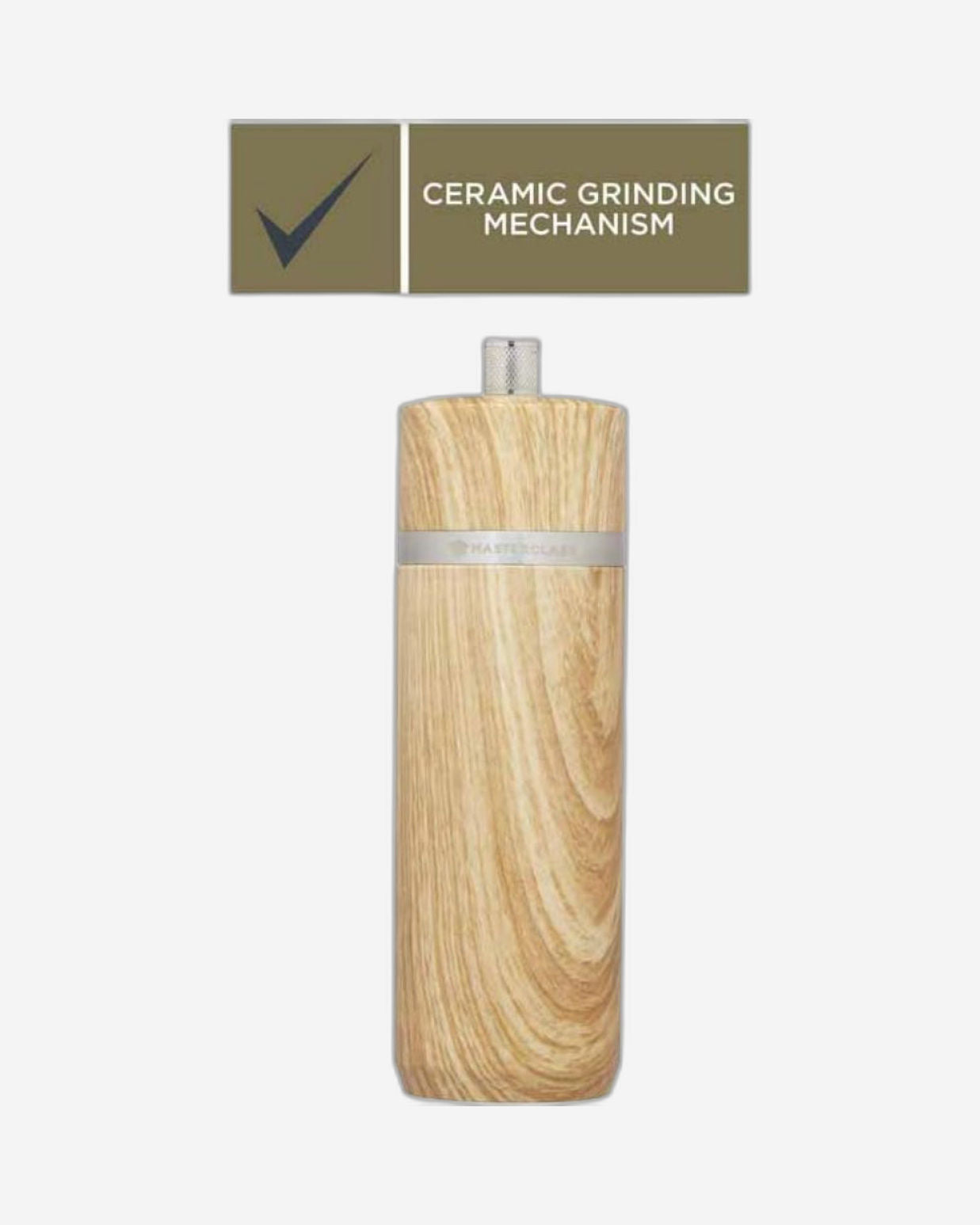 مطحنة ملح وفلفل ماك 17 سم من خشب الزان